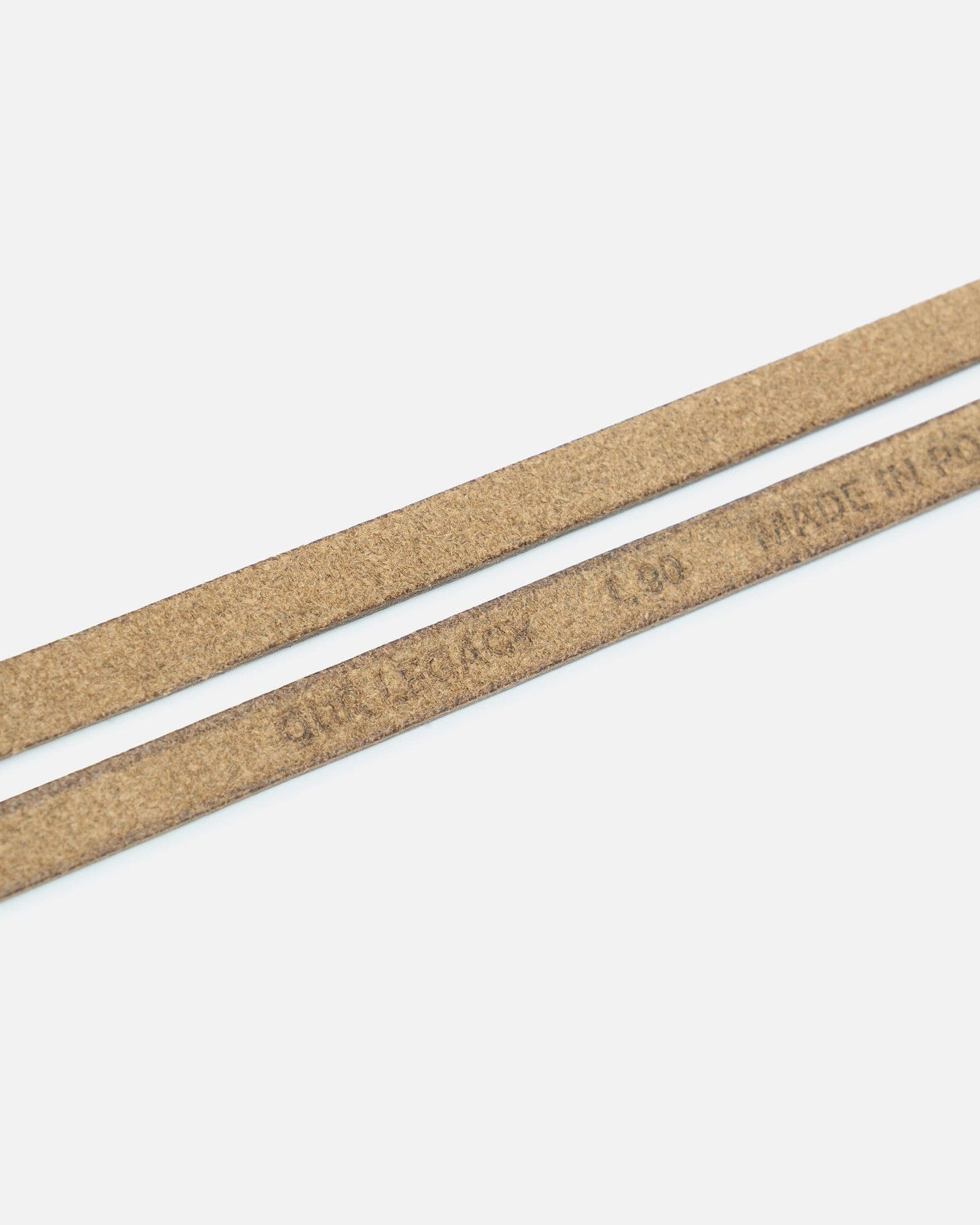 Our Legacy Leather Goods Twin Tongue Belt in Black Chromexcel Leather