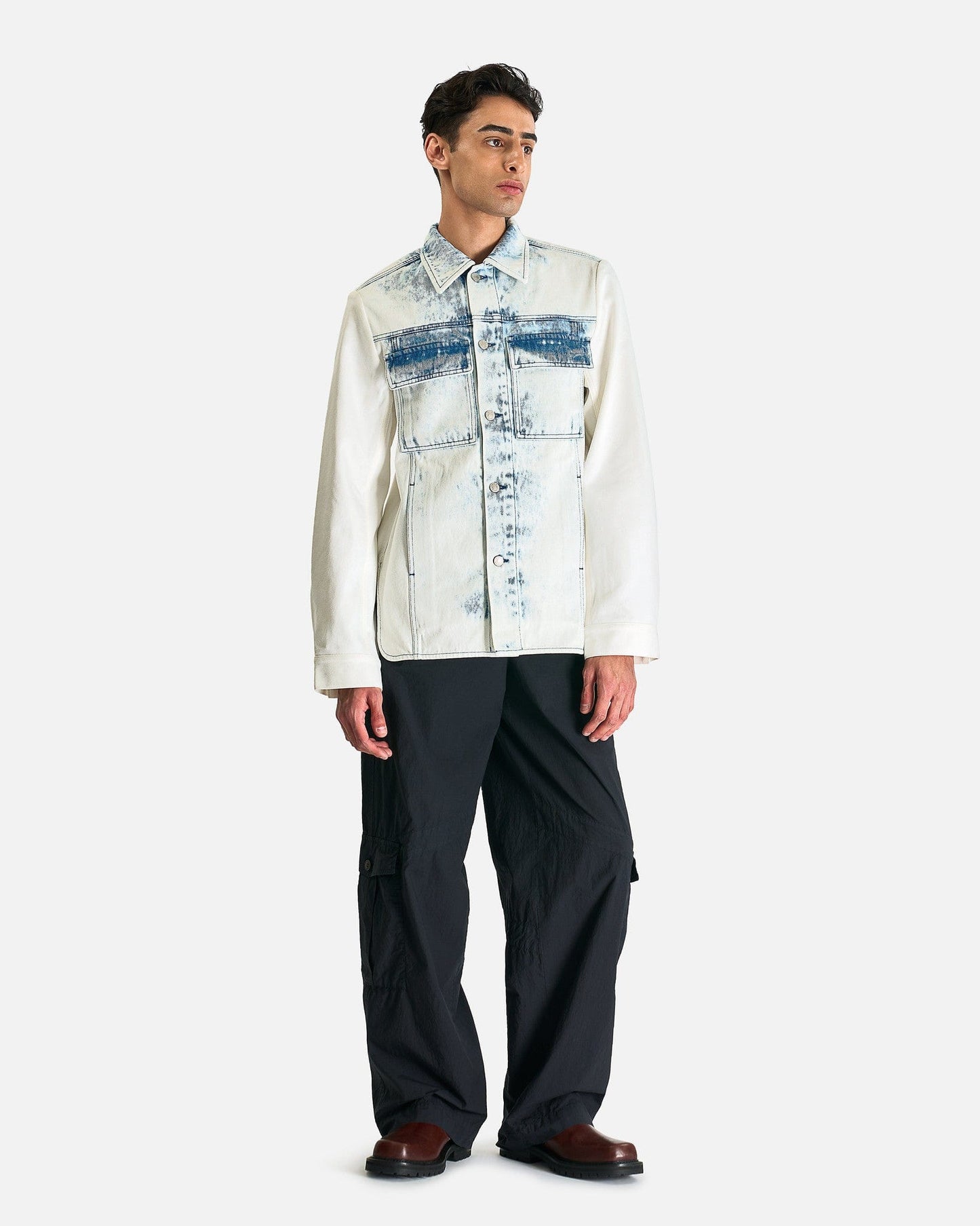 Dries Van Noten Men's Jackets Valashen Bis Jacket in Light Blue