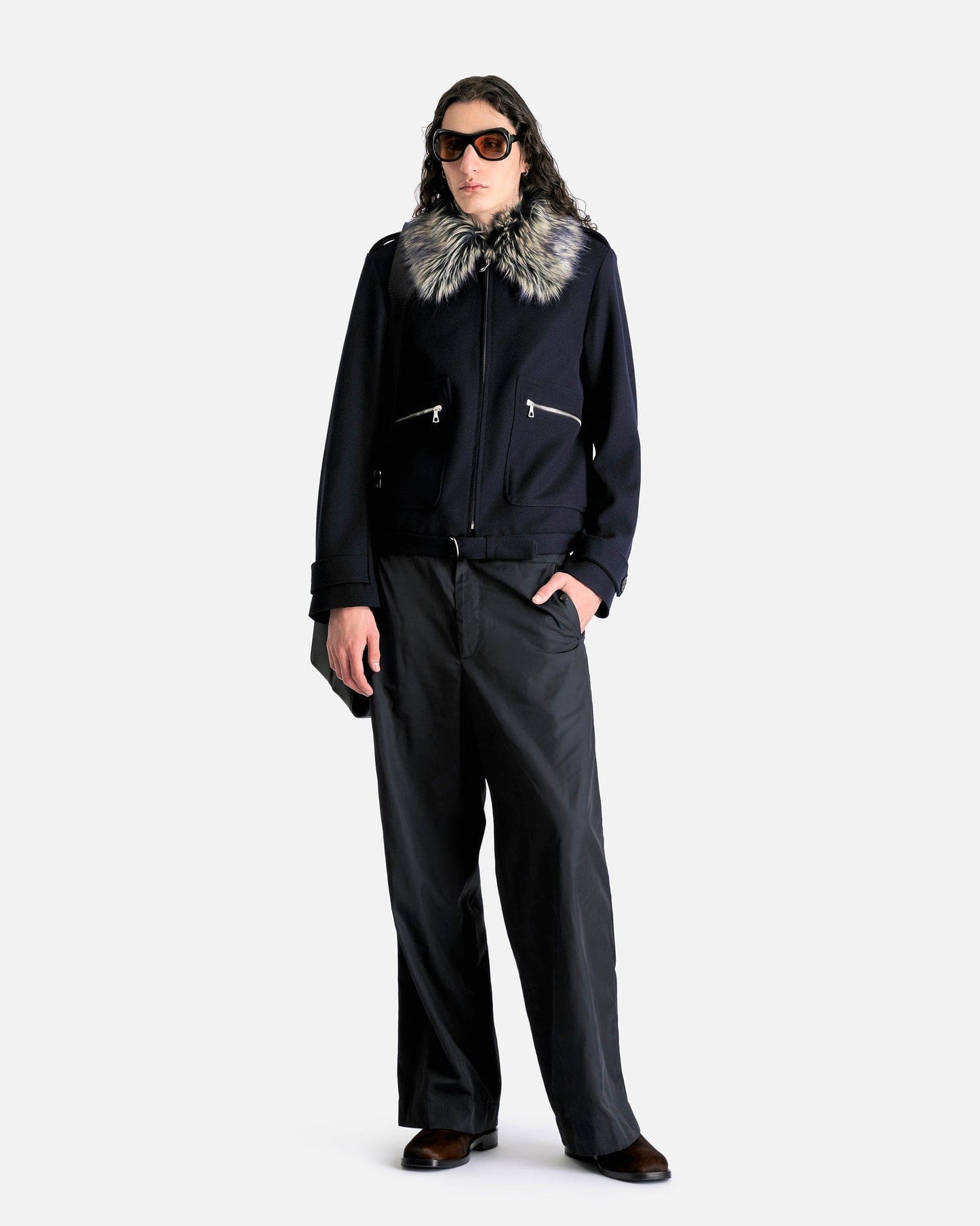 Dries Van Noten Men's Jackets Verona Bis M.W. Jacket in Navy