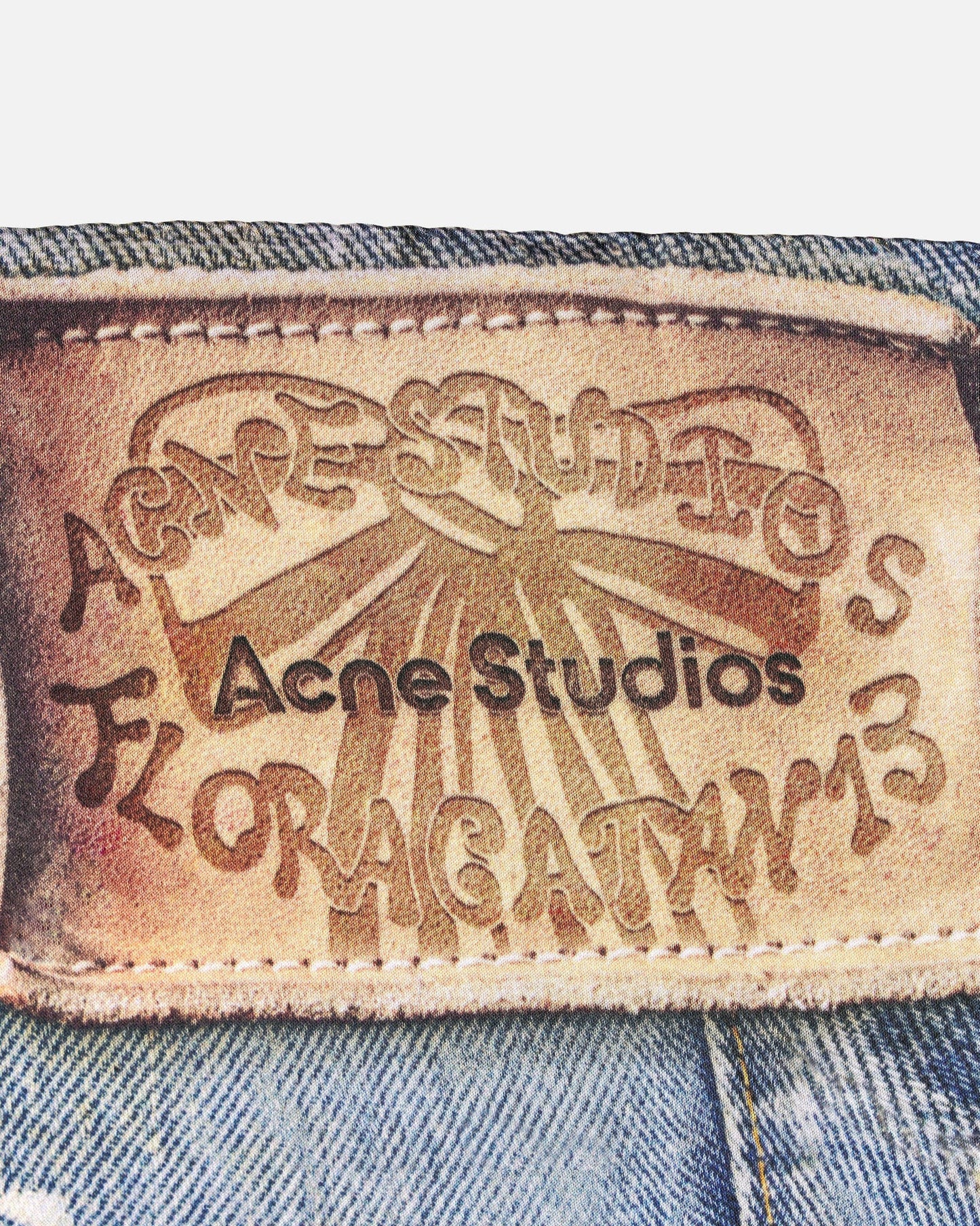 Acne Studios Scarves OS Vigne Denim Scarf in Denim Blue