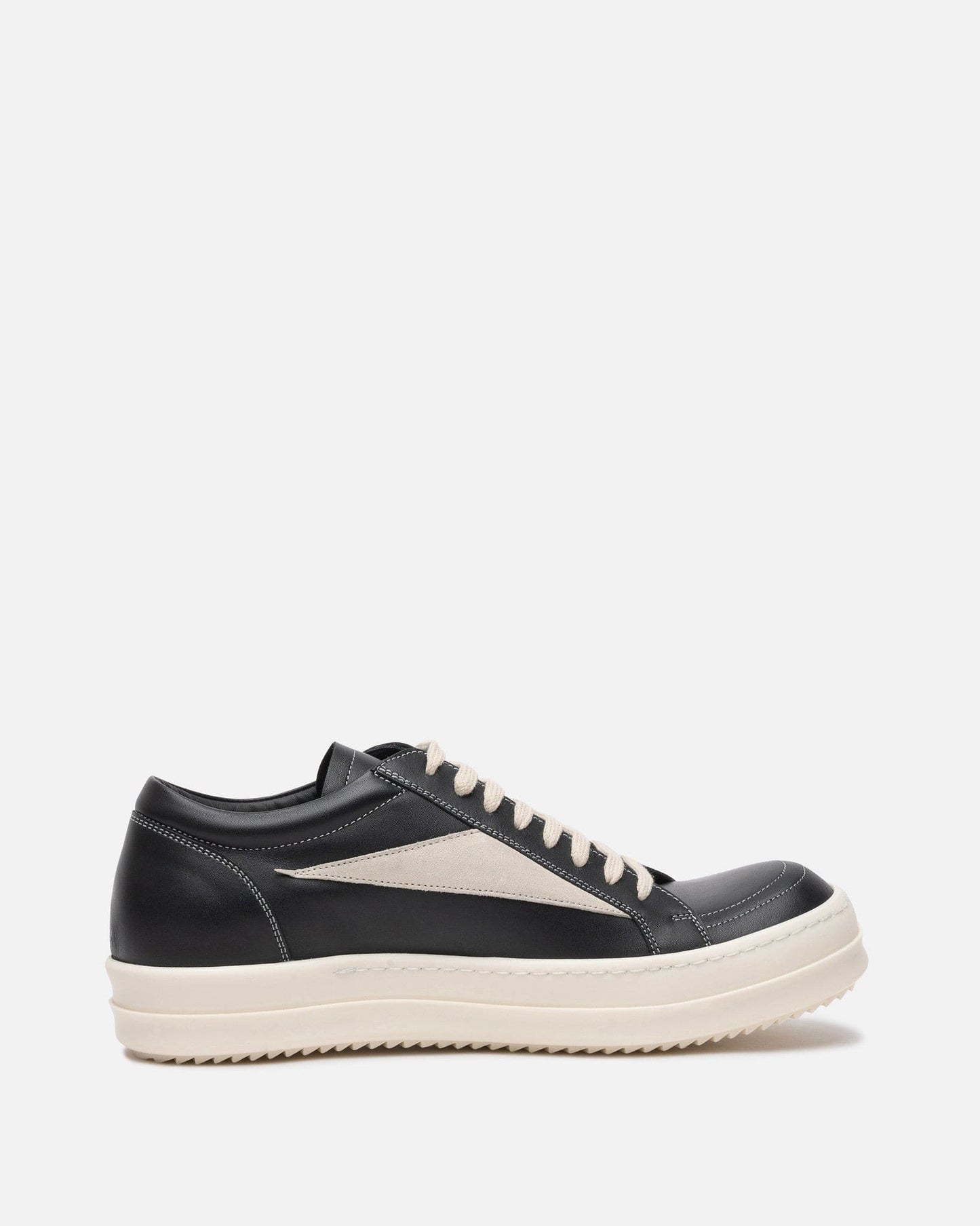 Rick Owens Men's Sneakers Vintage Sneaker in Black/Milk