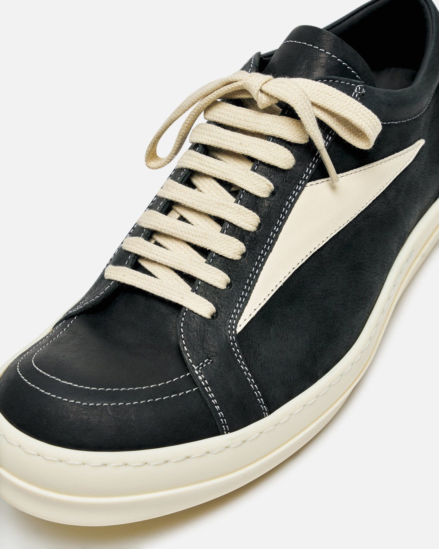 Rick Owens Men's Sneakers Vintage Sneakers in Black/Milk