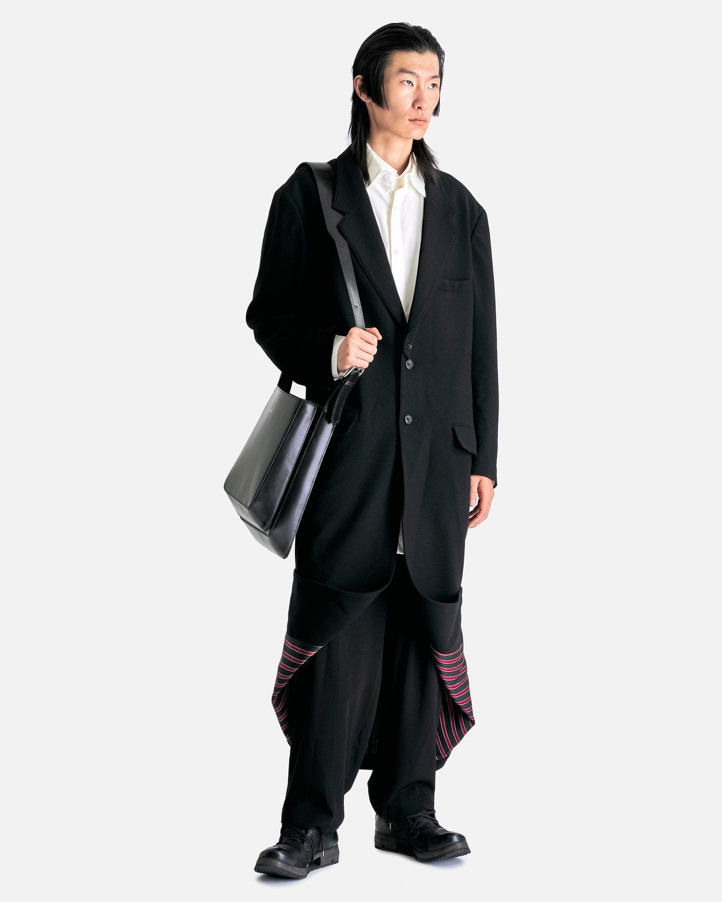 Yohji Yamamoto Pour Homme Men's Jackets W-Spare Collar L Wim in Black