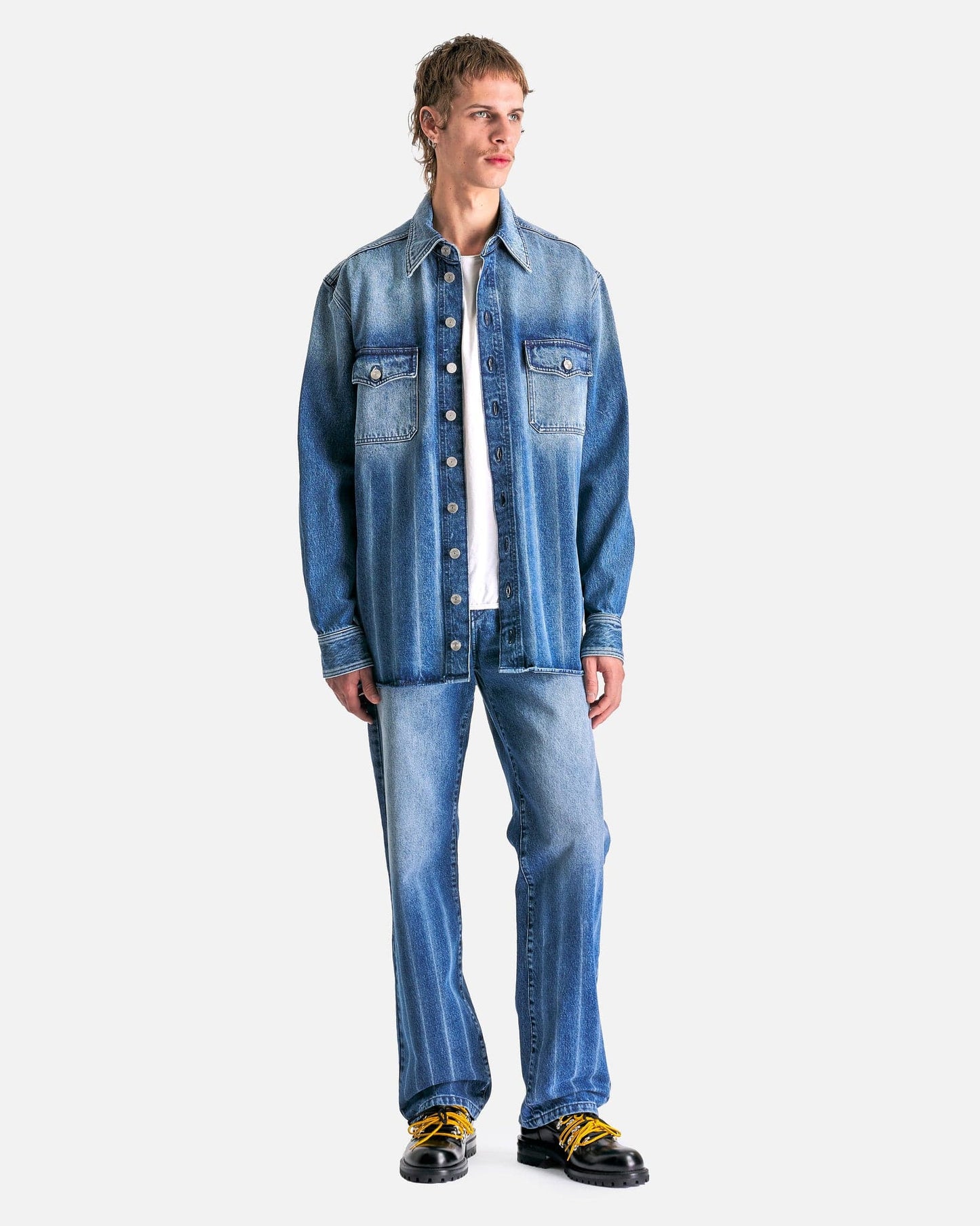 NAMACHEKO Men's Pants Warkworth Jeans in Washed Blue