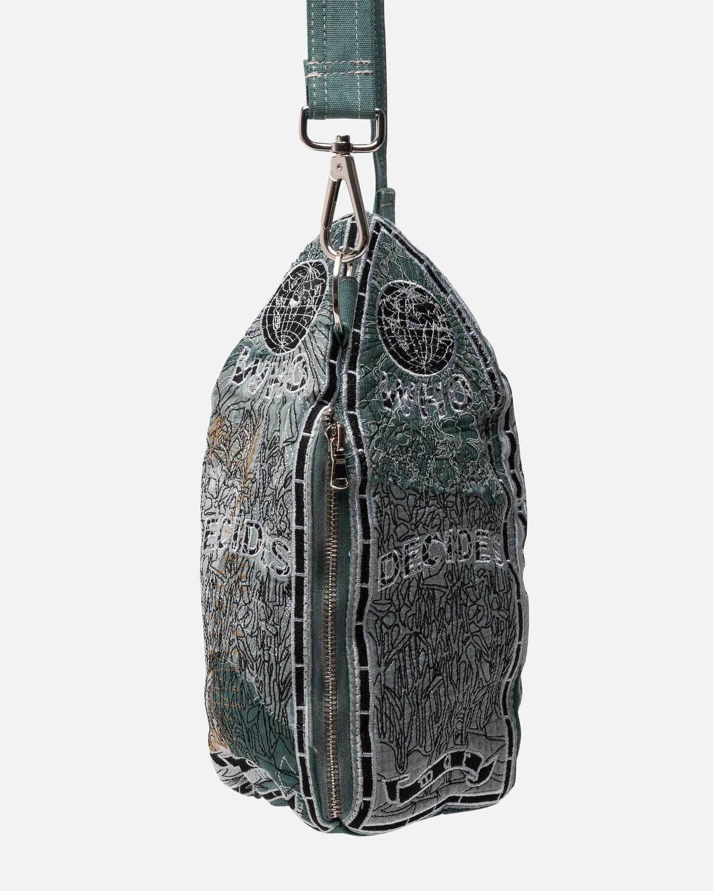 Who Decides War Men's Bags O/S WDW Bullet Bag in Denim