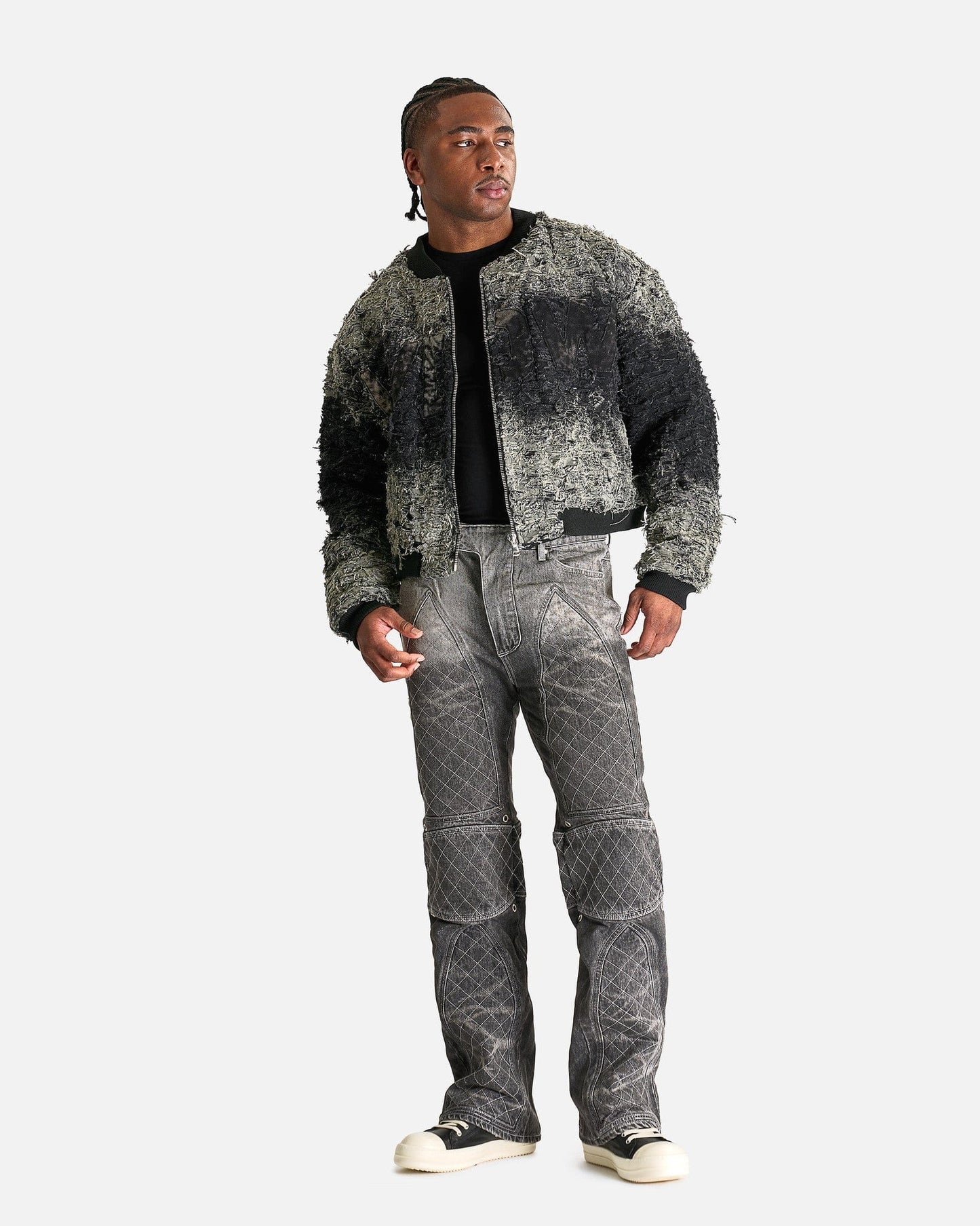 Who Decides War Men's Sweatshirts WDW Husk Bomber in Coal