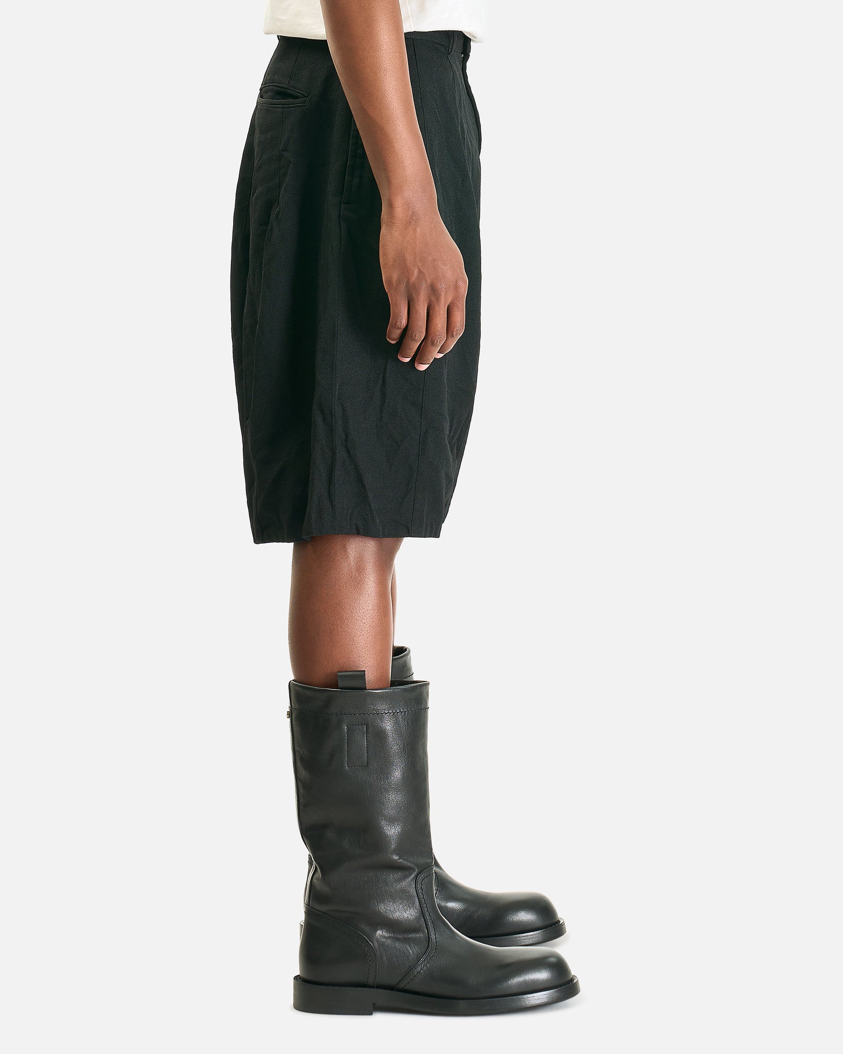 BLACK Comme des Garçons Men's Shorts Wide Leg Short in Black