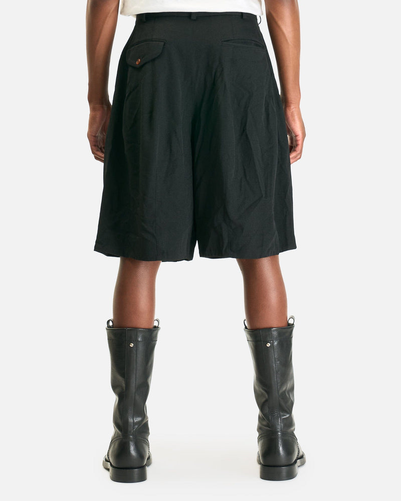 BLACK Comme des Garçons Men's Shorts Wide Leg Short in Black