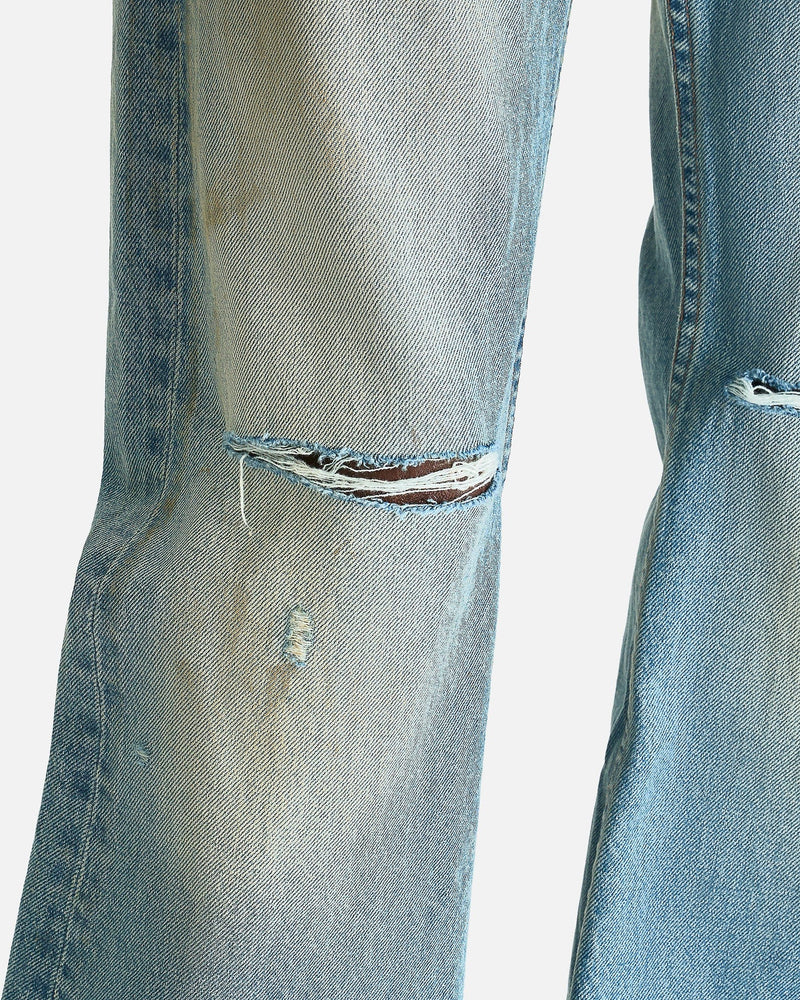 Enfants Riches Deprimes Men's Jeans Wider Flare Leg Jeans in Light Blue Wash