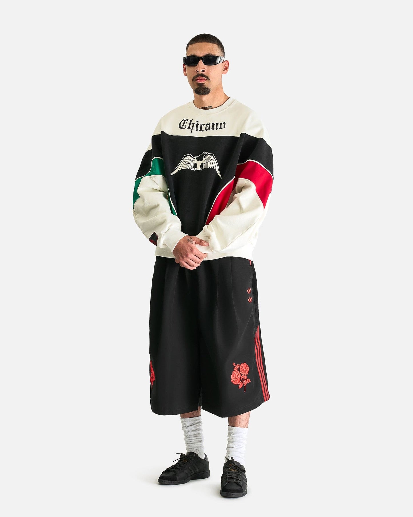 Adidas Men's Sweatshirts Willy Chavarria Chicano Fleece Crewneck in Off White