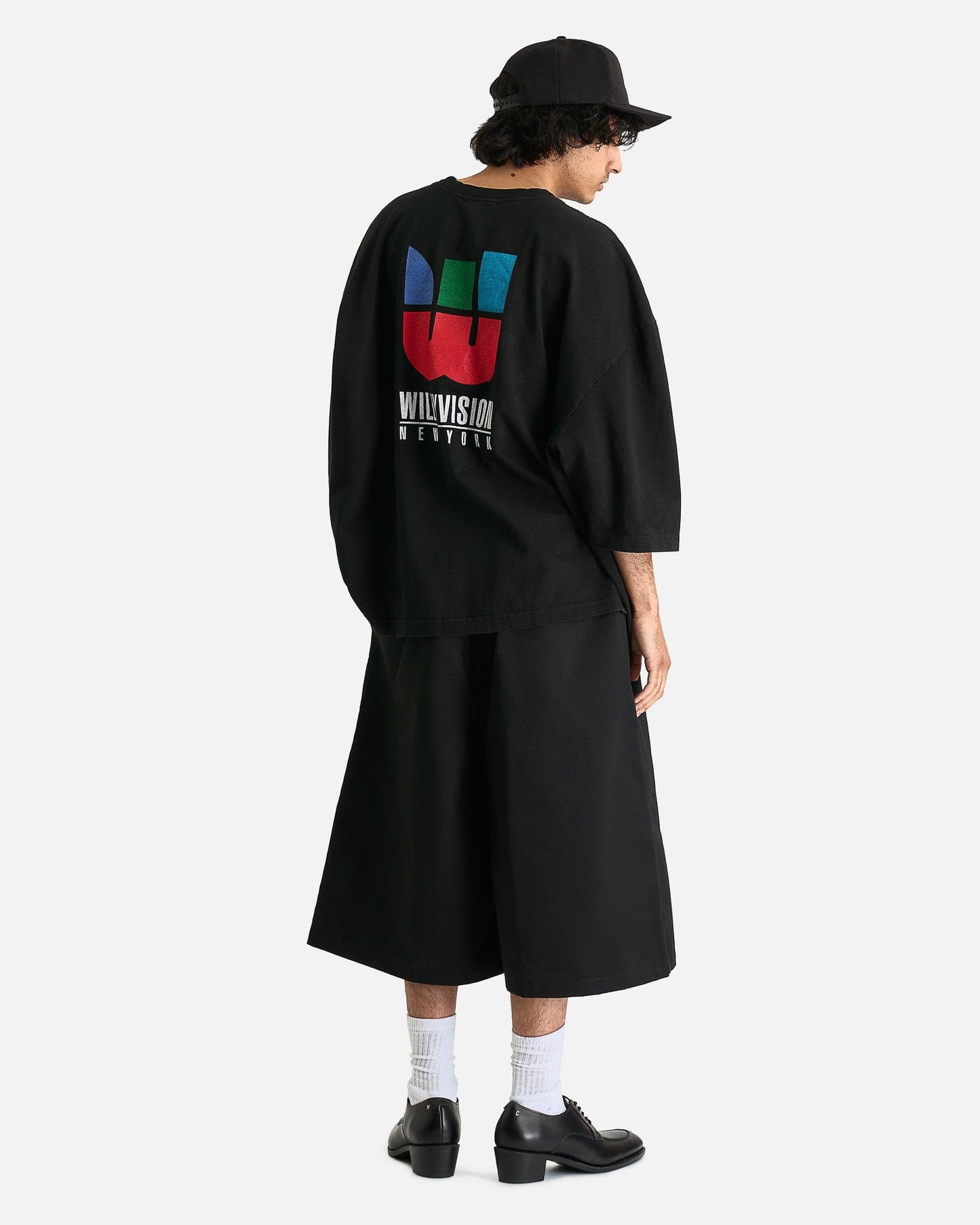 Willy Chavarria Men's T-Shirts Willyvision Buffalo Tee in Black