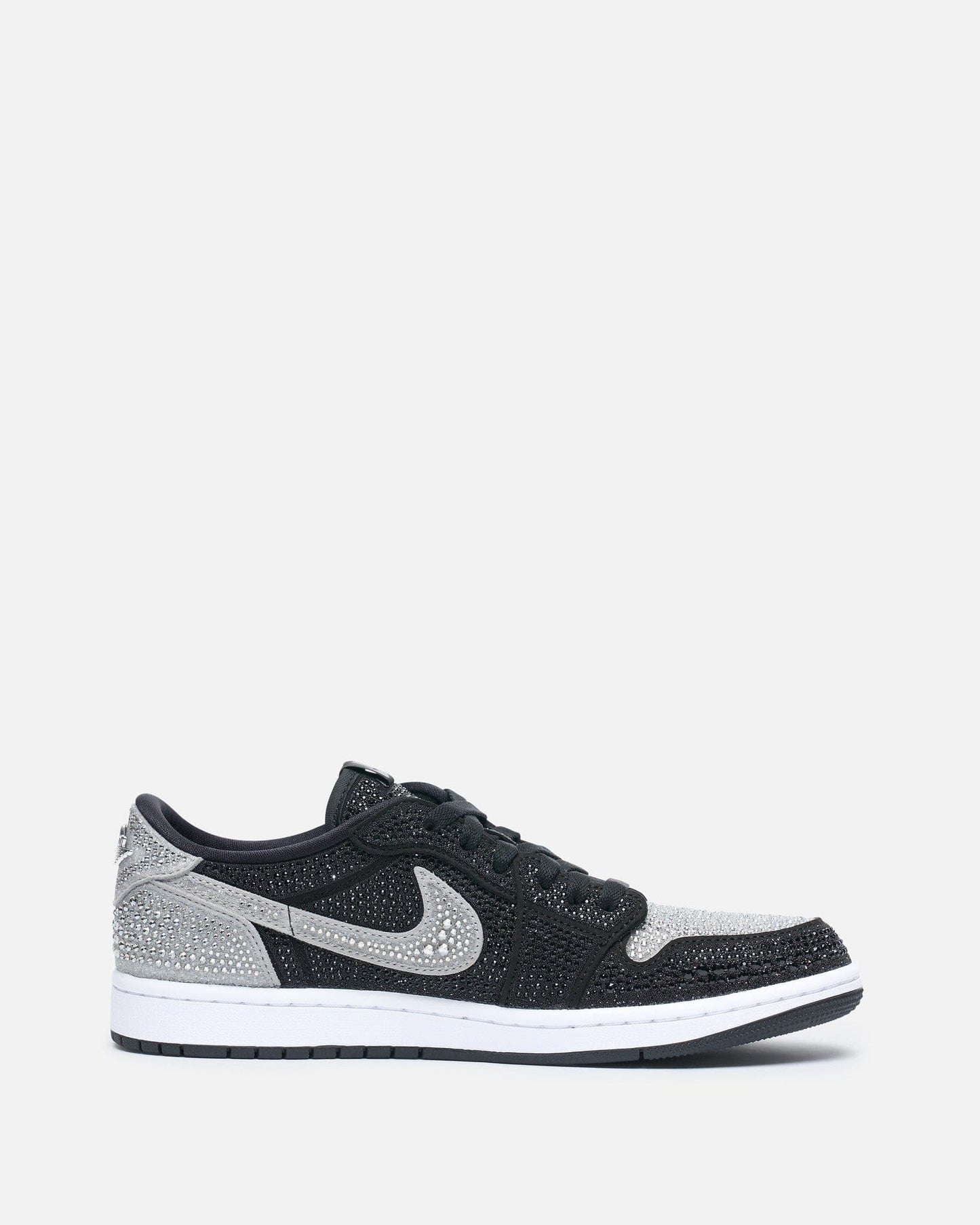 JORDAN Men's Sneakers Women's Air Jordan 1 Low OG with Swarovski® Crystals in Stealth