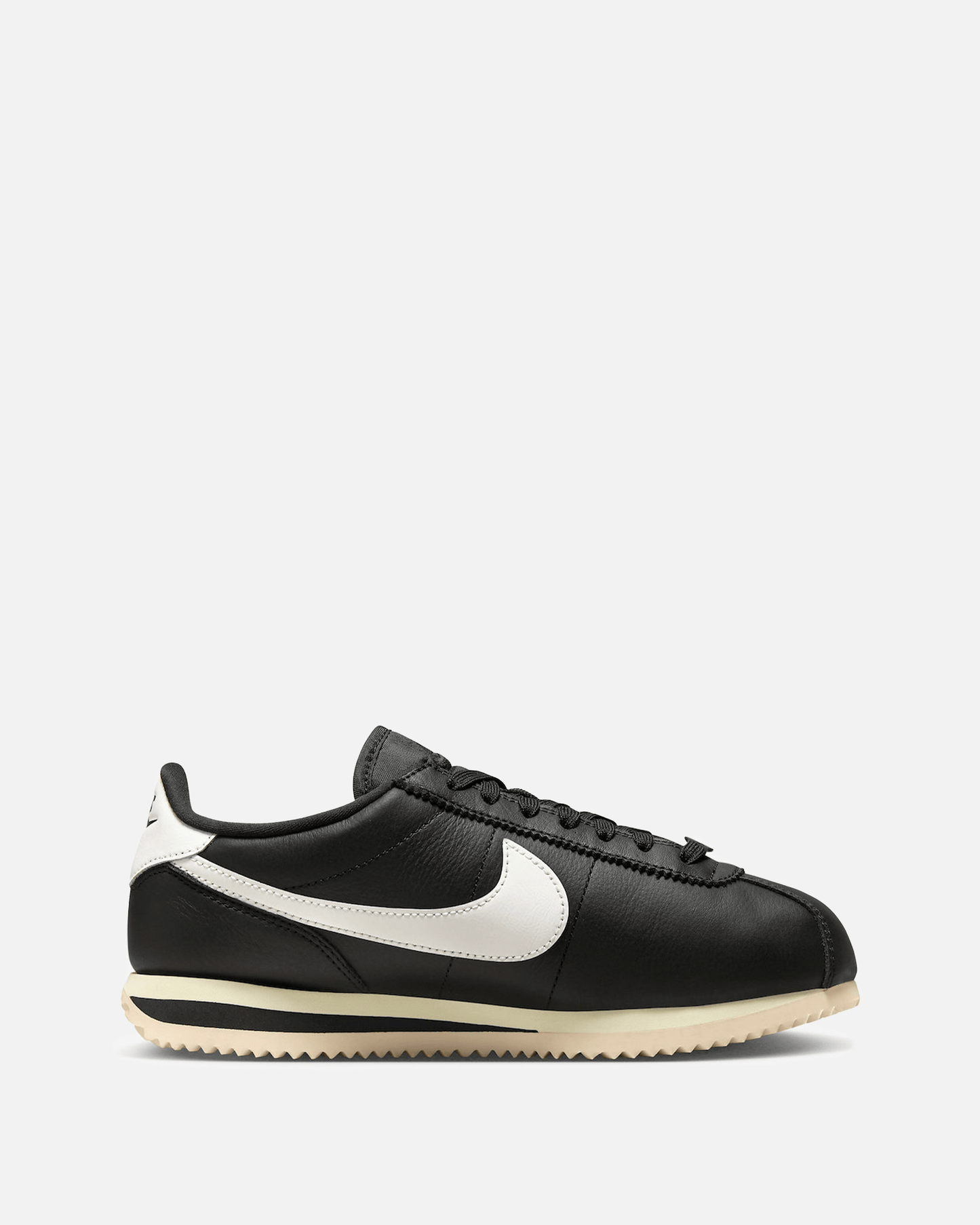 Nike Womens Sneakers Women's Cortez Premium 'Black/Sail'