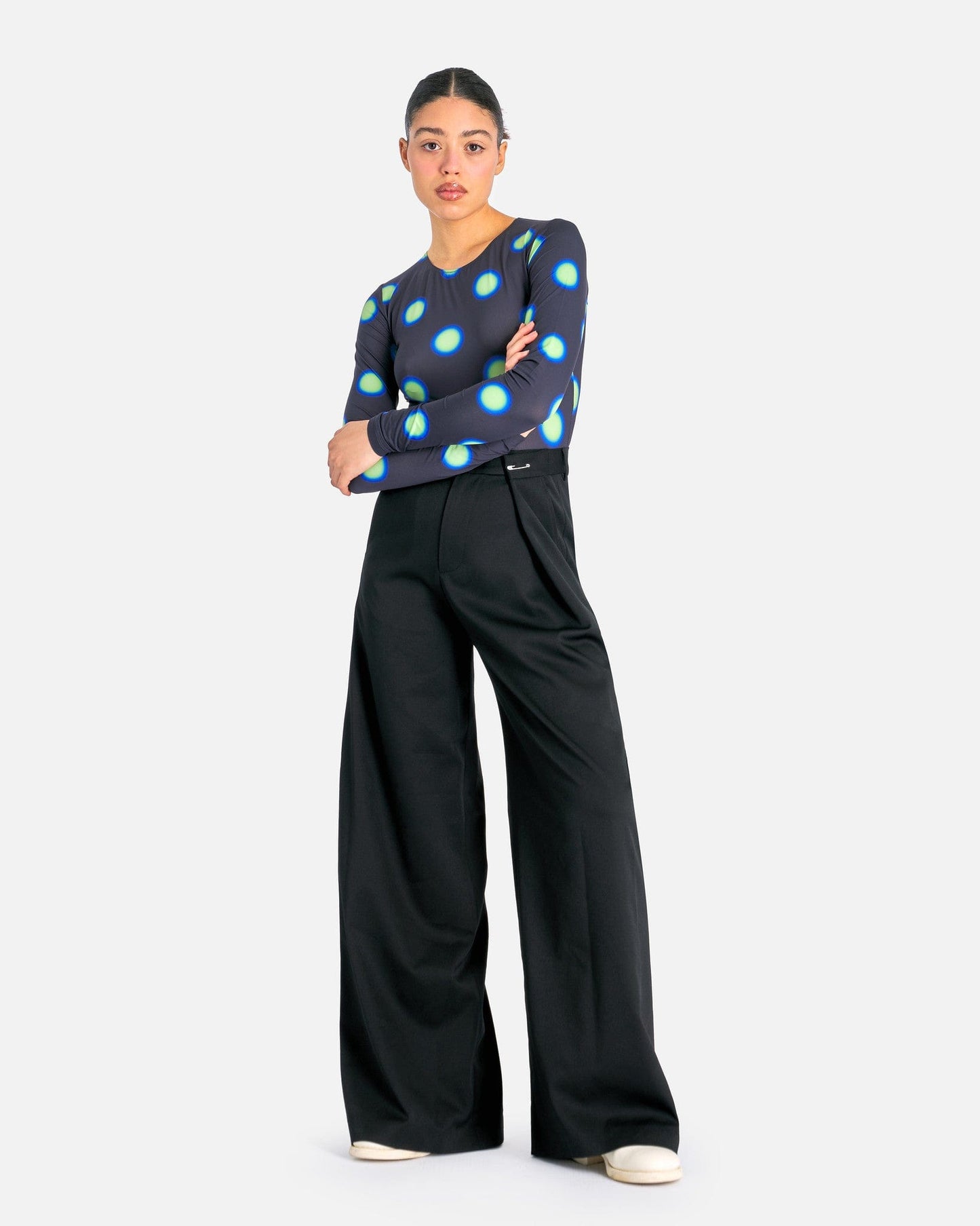 MM6 Maison Margiela Women Tops Women's Hyper Dot Bodysuit in Black