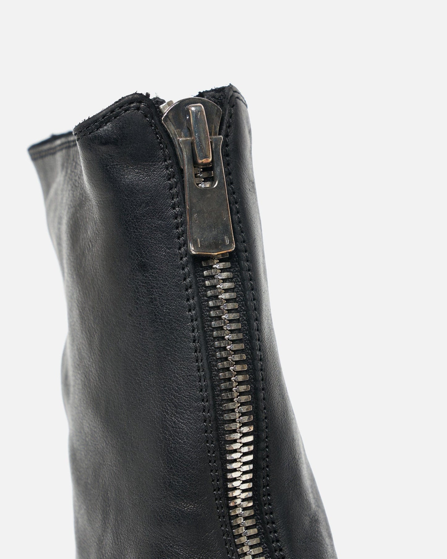 Guidi Women Boots Women's PL2 Full Grain Front Zip Boot in Black