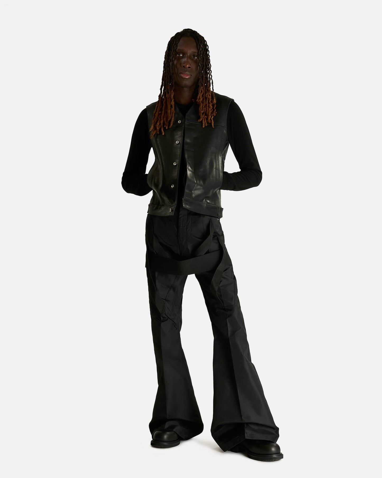 Rick Owens Men's Jackets Work Vest in Black