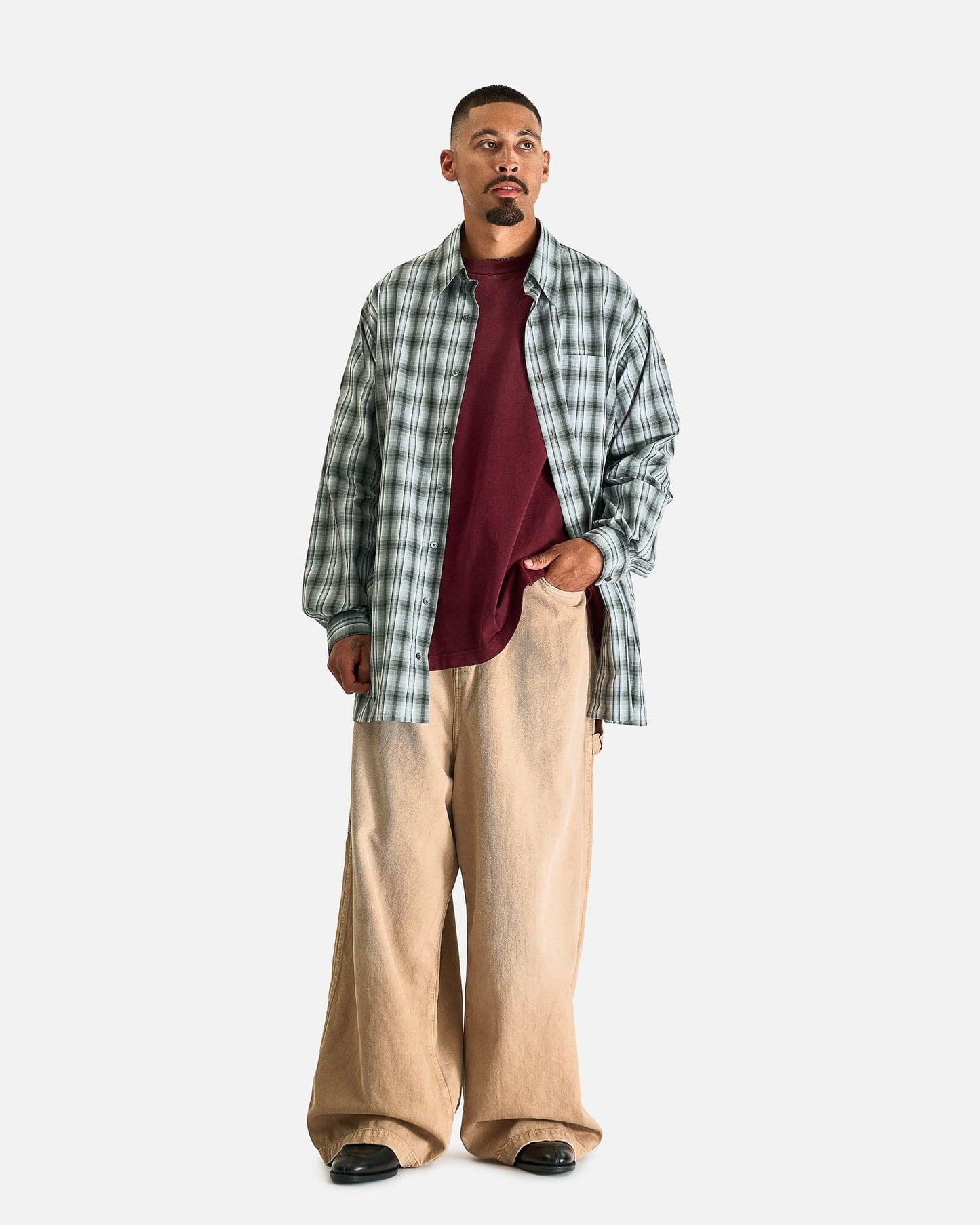 Willy Chavarria Men's Jeans XL Carpenter Jean in Travertine