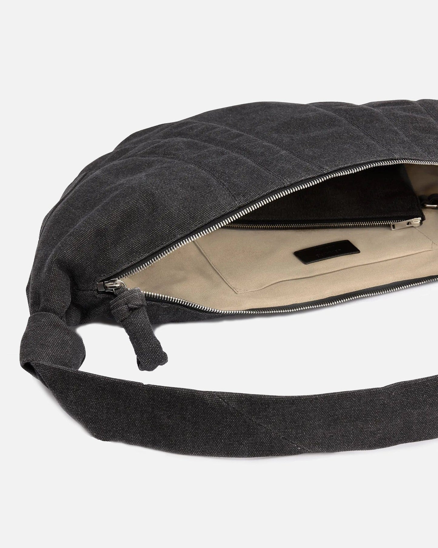 LEMAIRE Men's Bags OS XL Croissant Bag in Ash Black