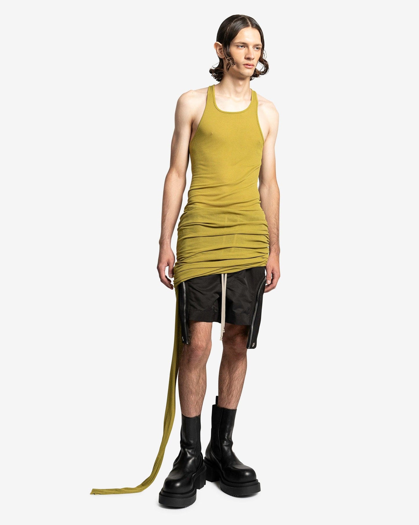 Rick Owens Men's Tops Ziggy Banana Tank in Acid