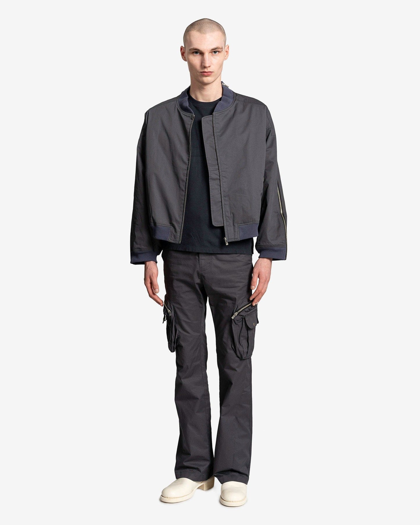 FFFPOSTALSERVICE Men's Jackets Zip MA-1 in Ghost Lilac