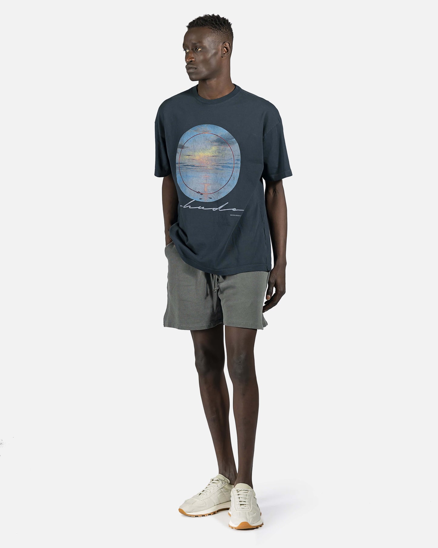 John Elliott Men's Shorts 1992 Shorts in Grey/Black