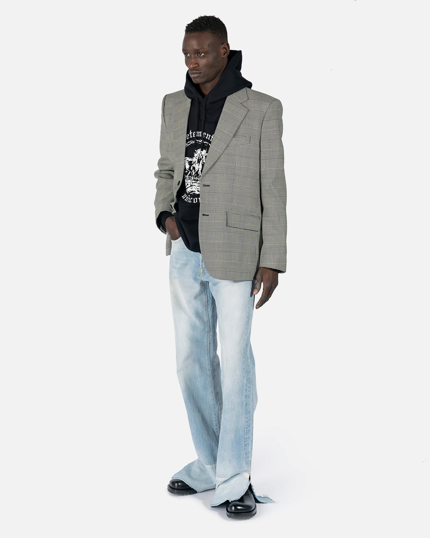 VETEMENTS Men's Jackets 3.0 Tailored Jacket in Grey Check