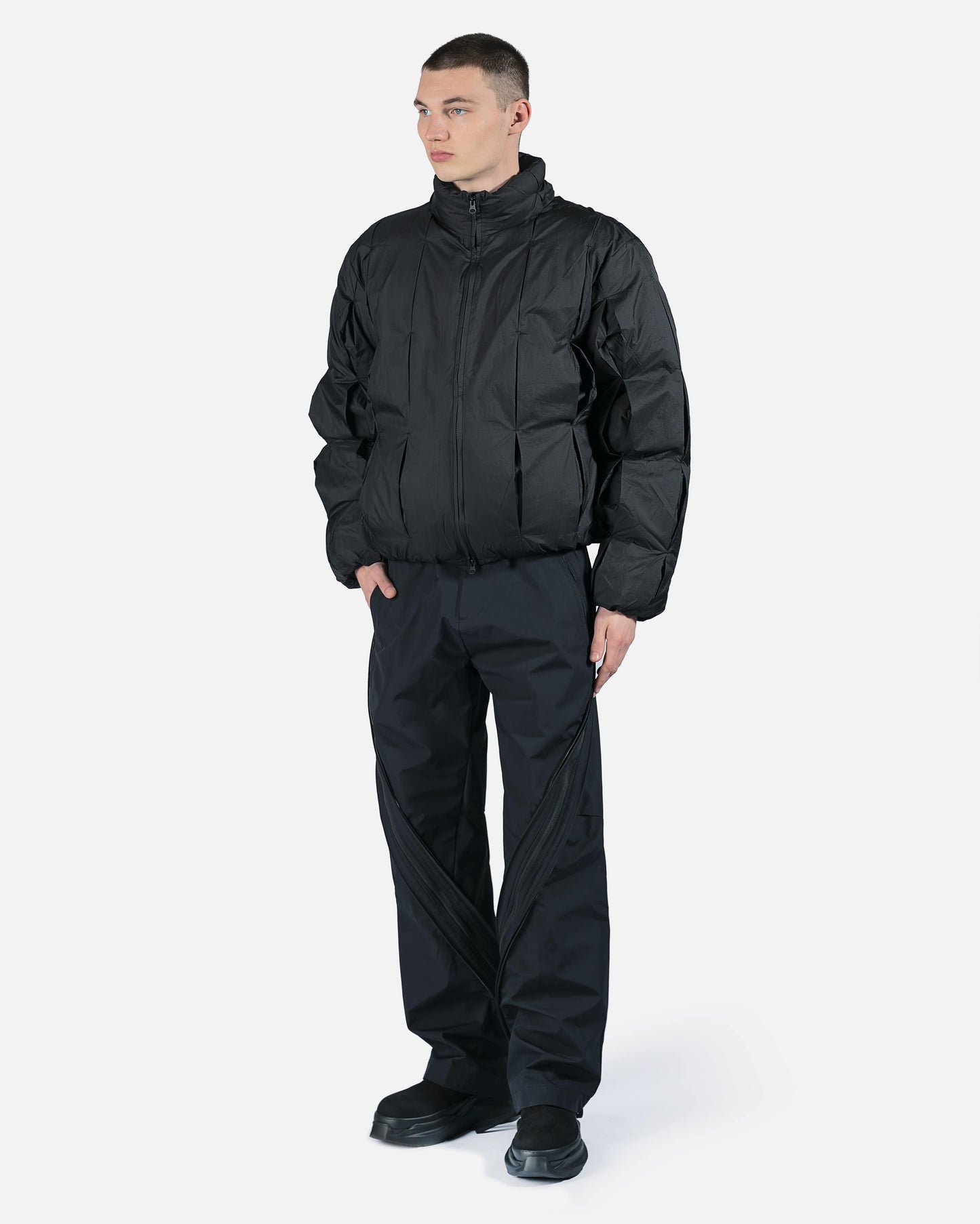 POST ARCHIVE FACTION (P.A.F) Men's Jackets 4.0+ Down Center Puffer Jacket in Black