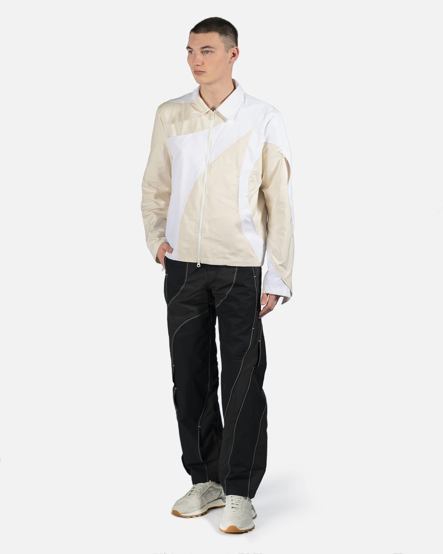 POST ARCHIVE FACTION (P.A.F) Men's Jackets 4.0+ Jacket Center in Ivory