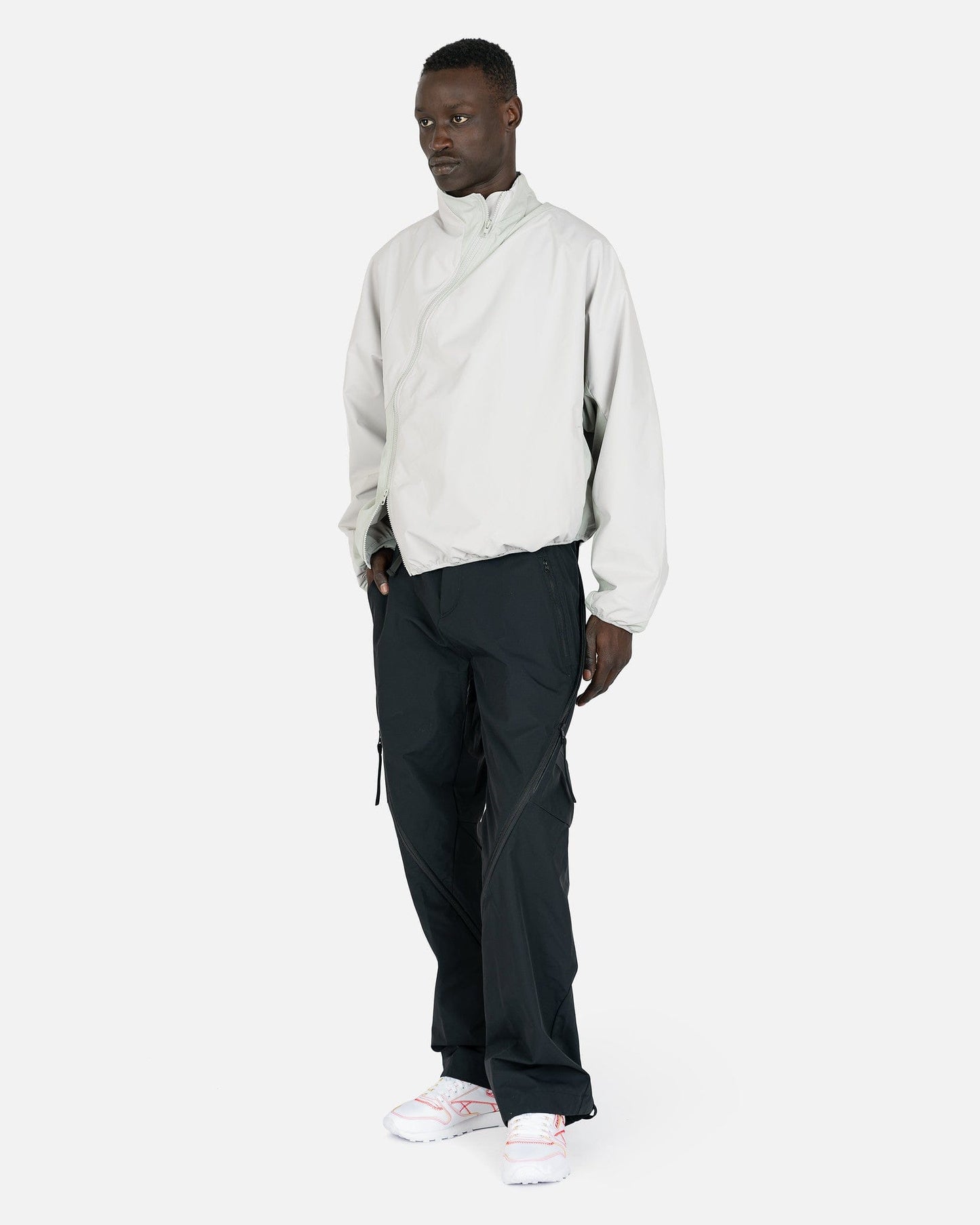 POST ARCHIVE FACTION (P.A.F) Men's Jackets 4.0+ Technical Jacket Right in Light Grey
