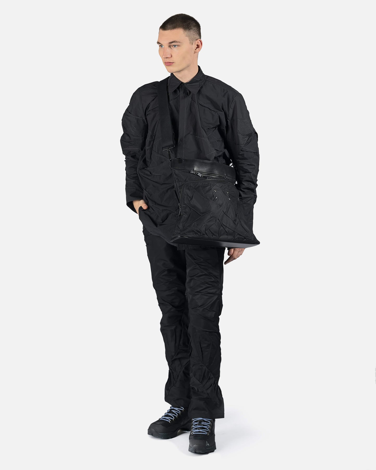 POST ARCHIVE FACTION (P.A.F) Men's Pants 4.0+ Technical Pants Left in Black