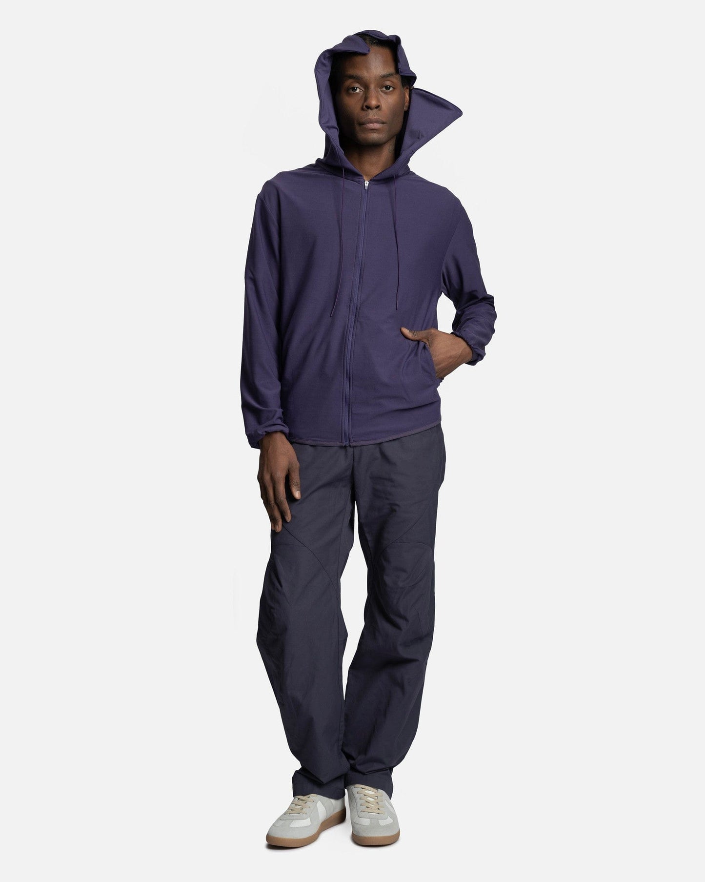POST ARCHIVE FACTION (P.A.F) Men's Sweatshirts 5.0 Hoodie Center in Purple