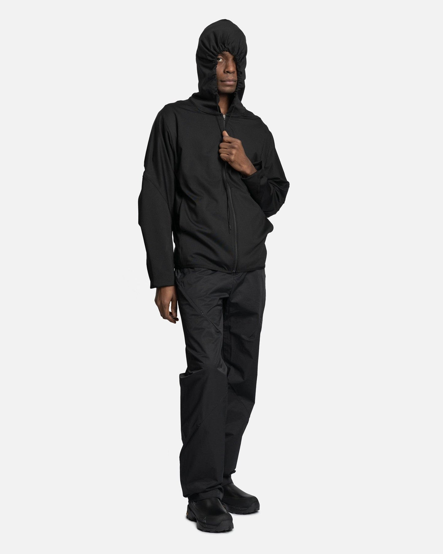POST ARCHIVE FACTION (P.A.F) Men's Sweatshirts 5.0 Hoodie Right in Black
