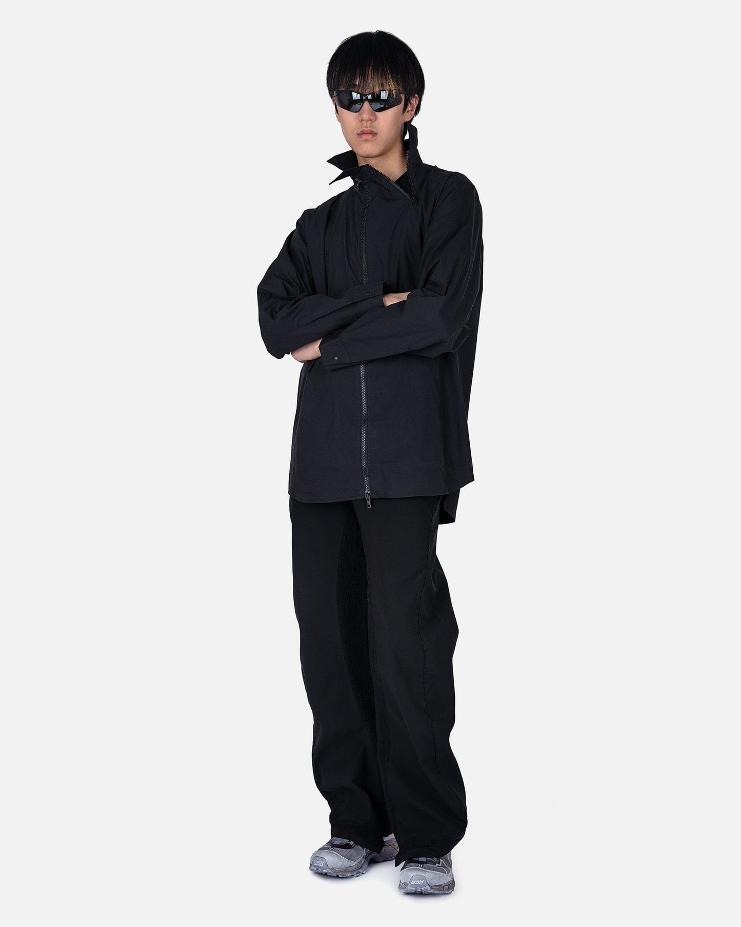POST ARCHIVE FACTION (P.A.F) Men's Shirts 5.0 Shirt Center in Black