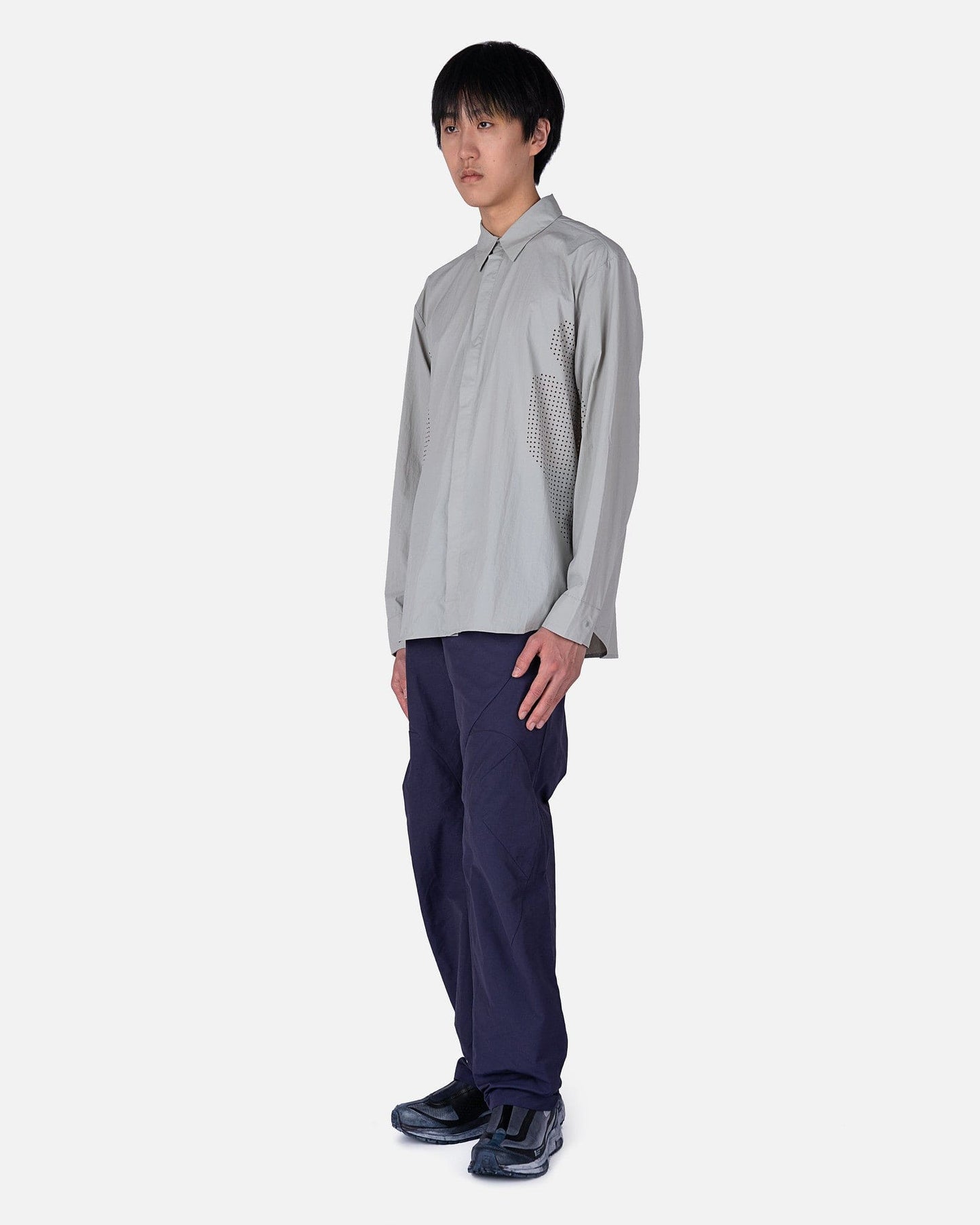 POST ARCHIVE FACTION (P.A.F) Men's Shirts 5.0 Shirt Right in Light Grey