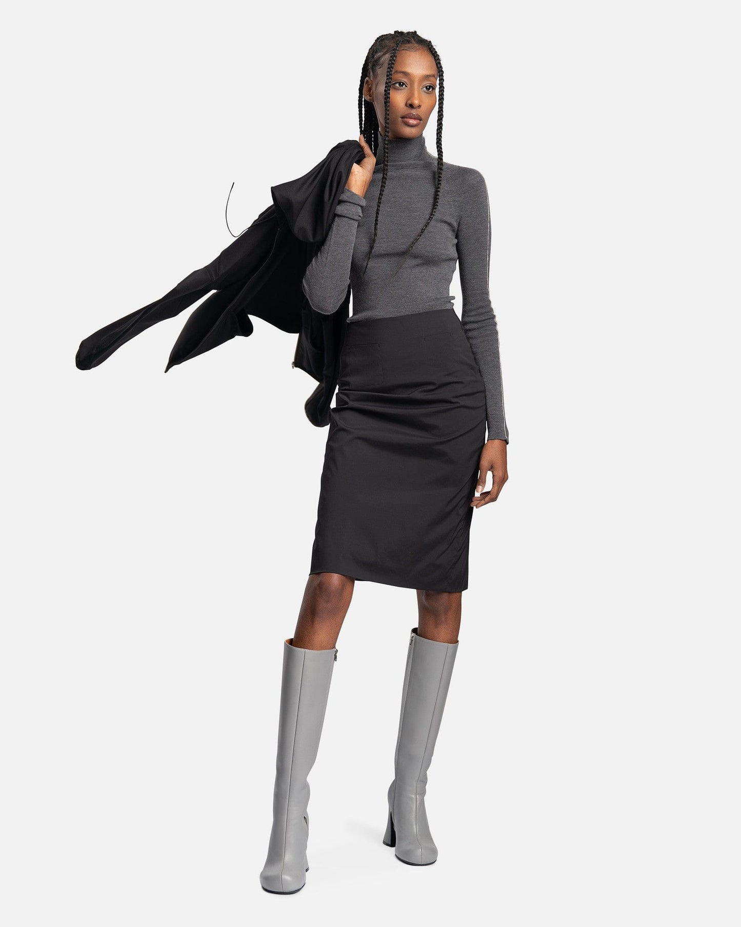 POST ARCHIVE FACTION (P.A.F) Women Skirts 5.0 Skirt Right in Black
