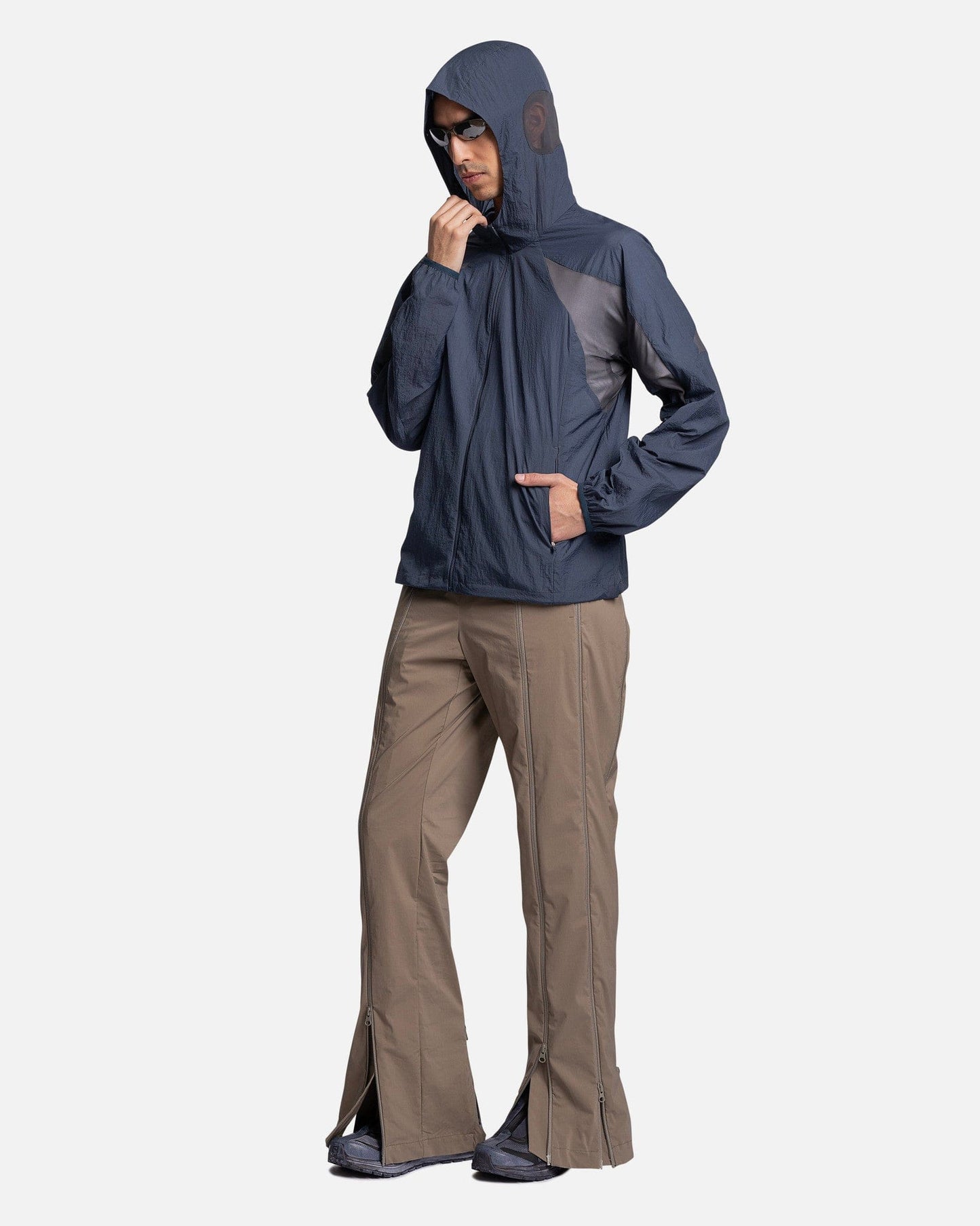 POST ARCHIVE FACTION (P.A.F) Men's Jackets 5.0+ Technical Jacket Right in Nylon/Navy