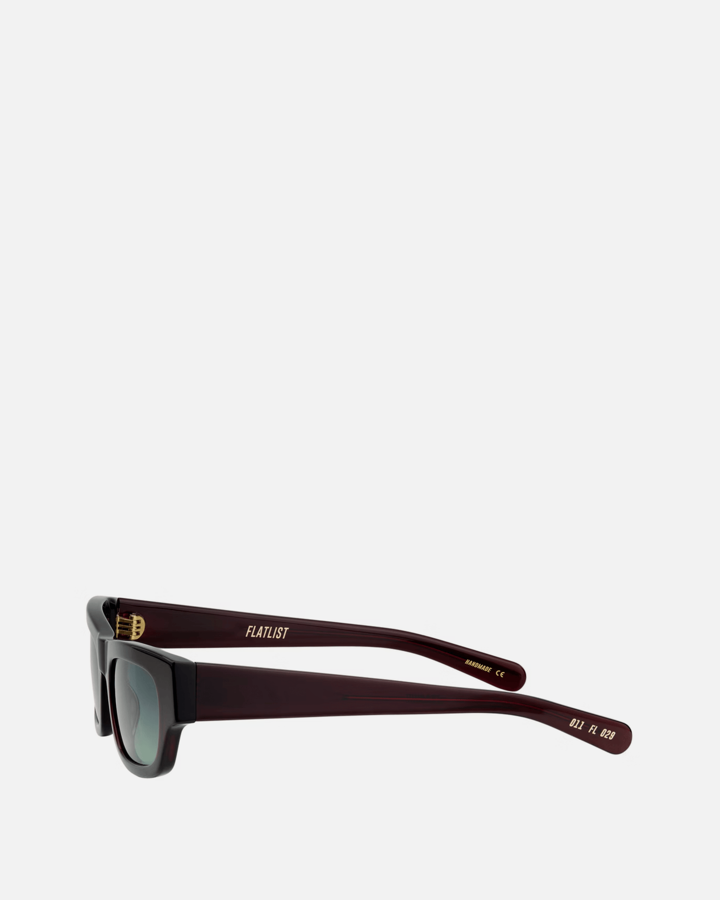 FLATLIST EYEWEAR Eyewear Frankie in Solid Burgundy/Green Gradient Lens