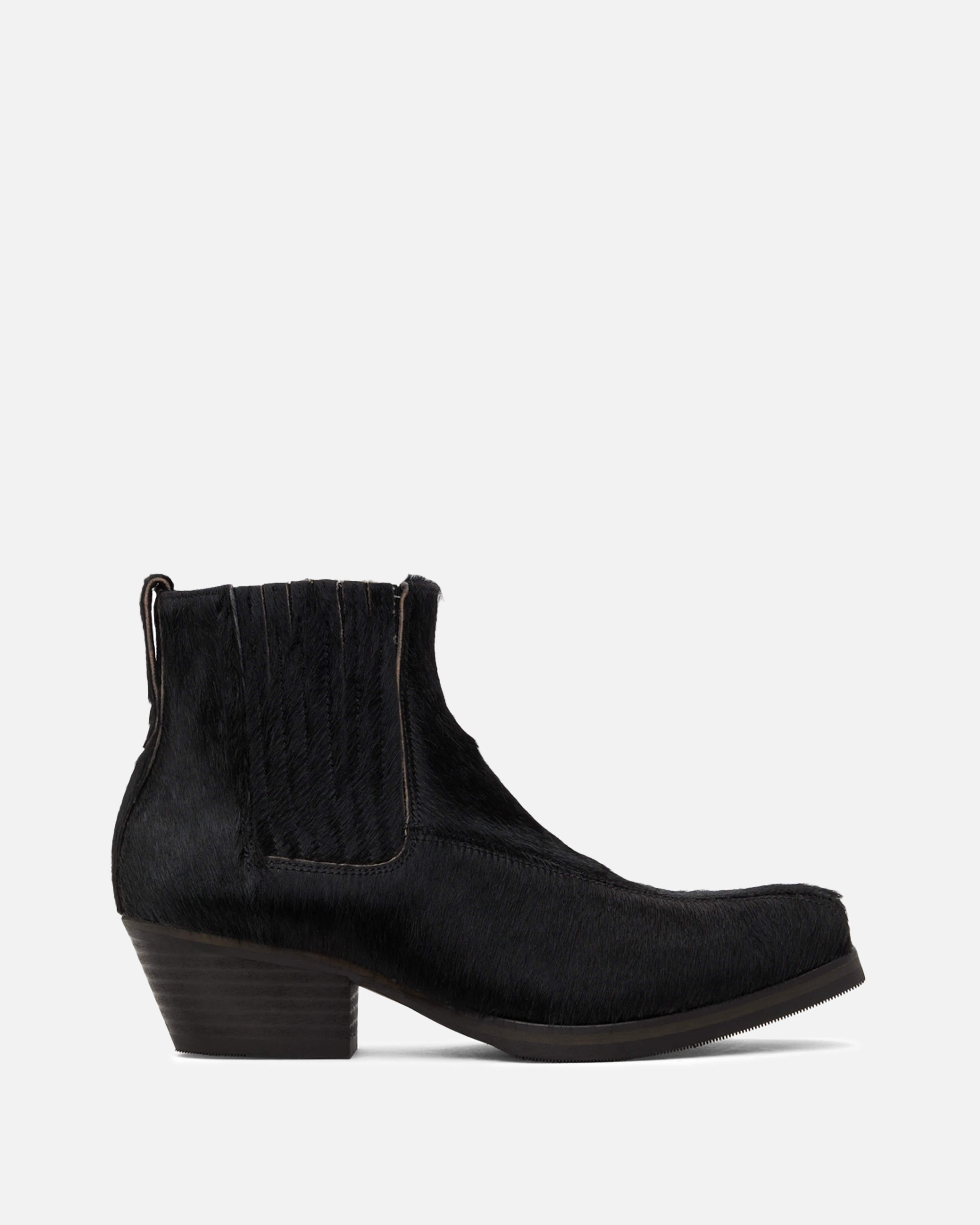 Abstract Gator Boot Black Hair on Hide – SVRN
