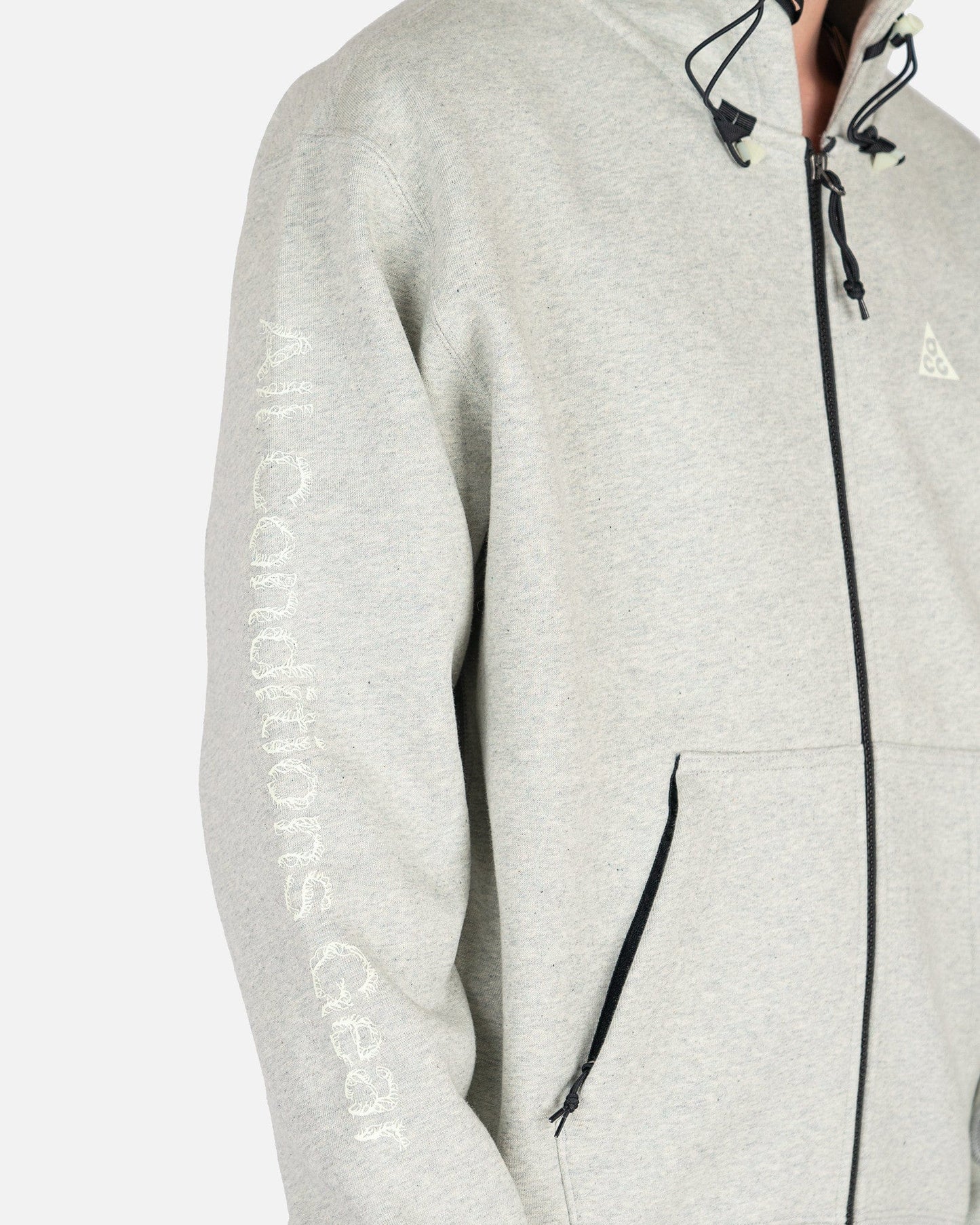 Nike Men's Sweatshirts ACG Therma-Fit Airora Fleece Hoodie in Grey