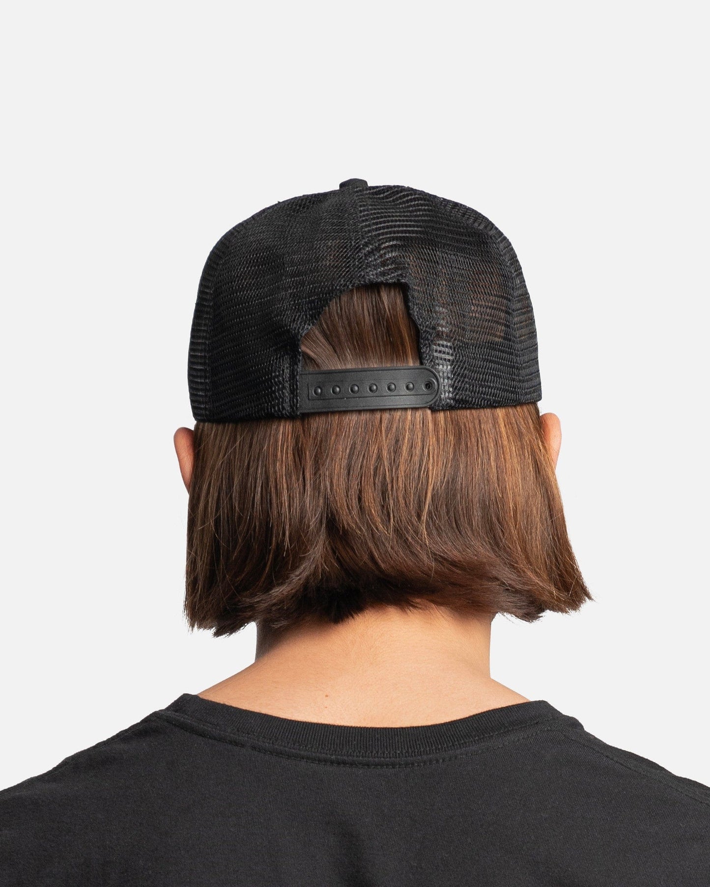 Rhude Men's Hats Americana Trucker Hat in Black/Off-White