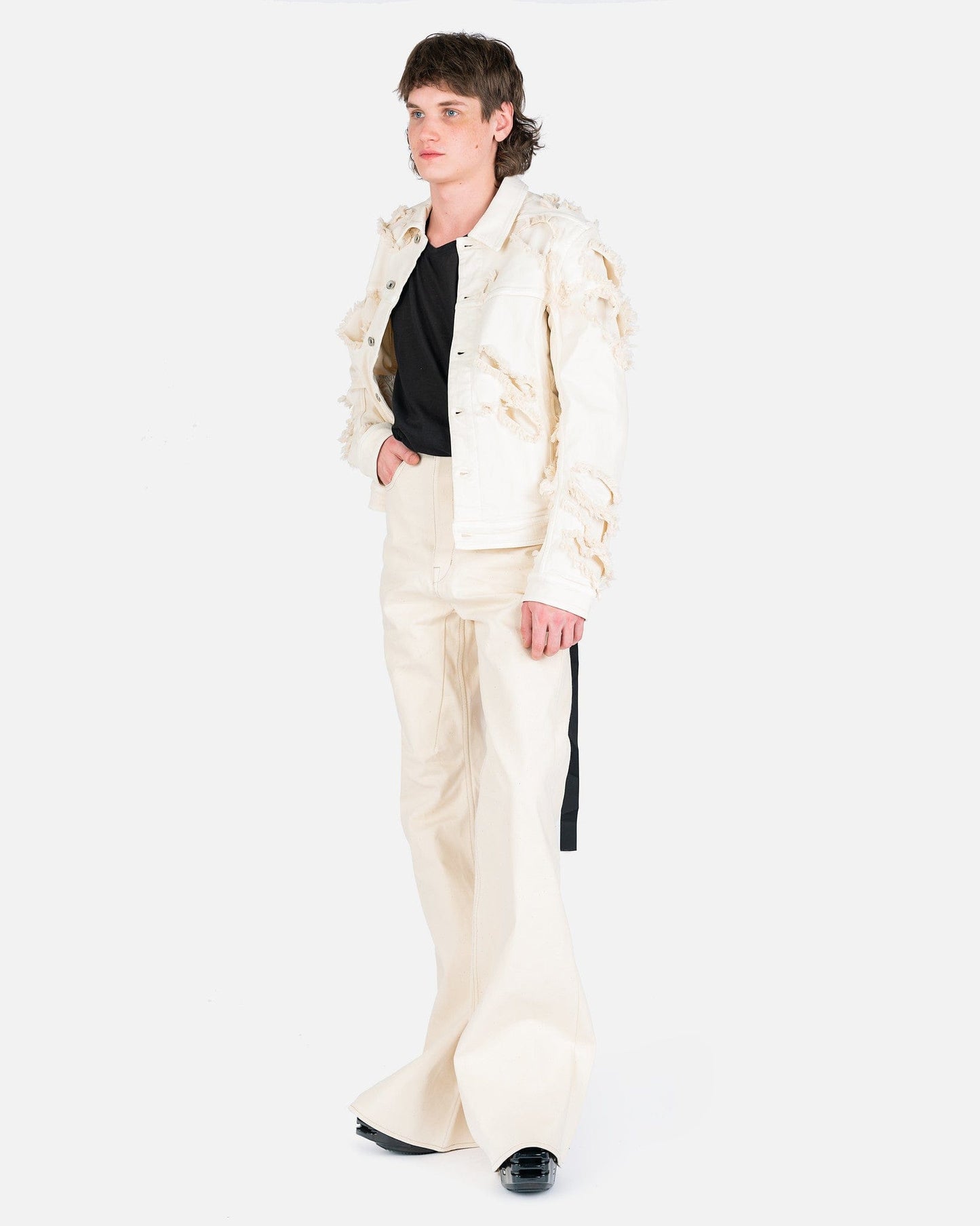 Rick Owens Men's T-Shirts Banded Tank in Black