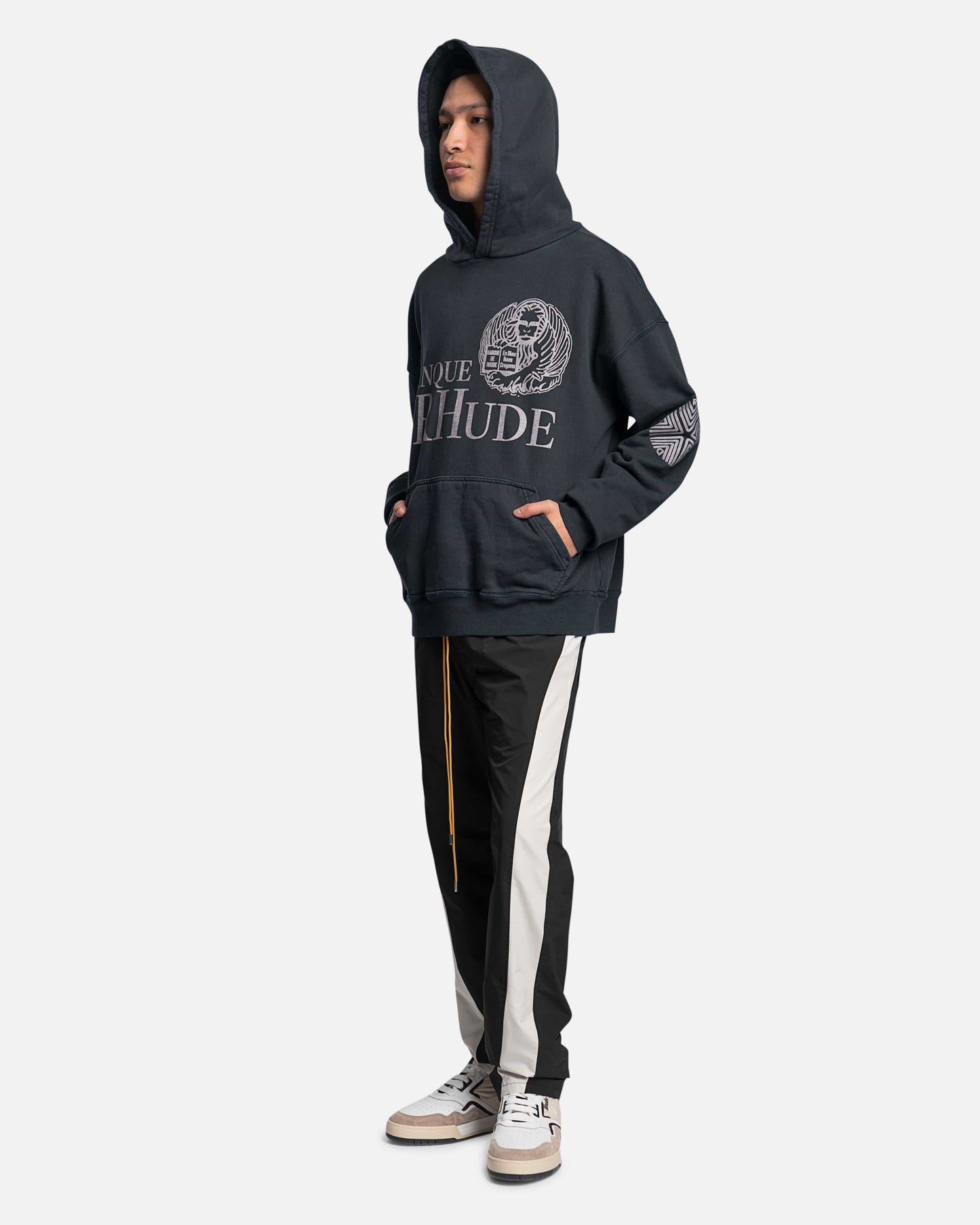 Rhude Men's Sweatshirts Banque de Rhude Hoodie in Vintage Black
