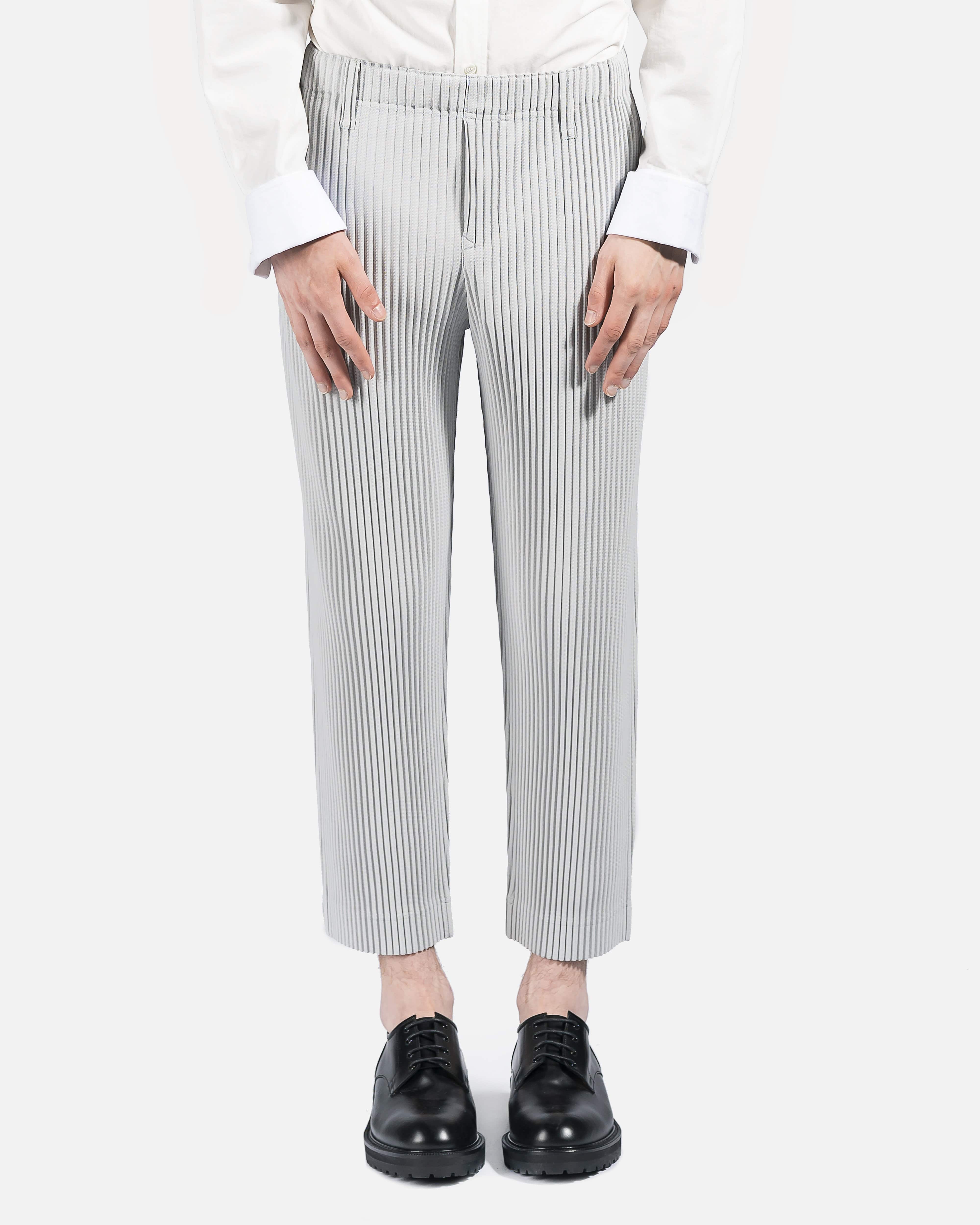 Basics Pleated Trousers in Grey