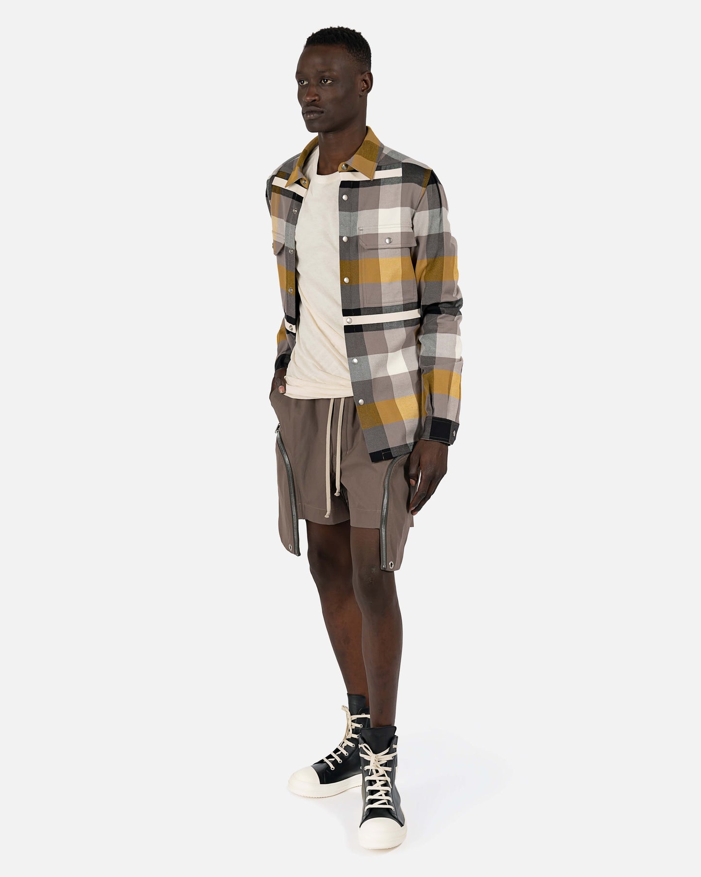 Rick Owens Men's Shorts Bauhaus Boxers in Dust