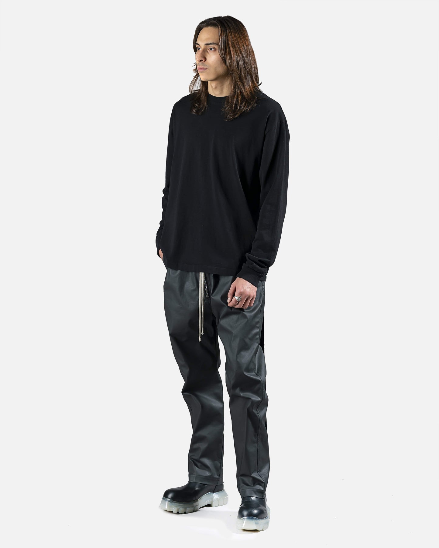 Rick Owens DRKSHDW Men's Pants Bela Drawstring in Black