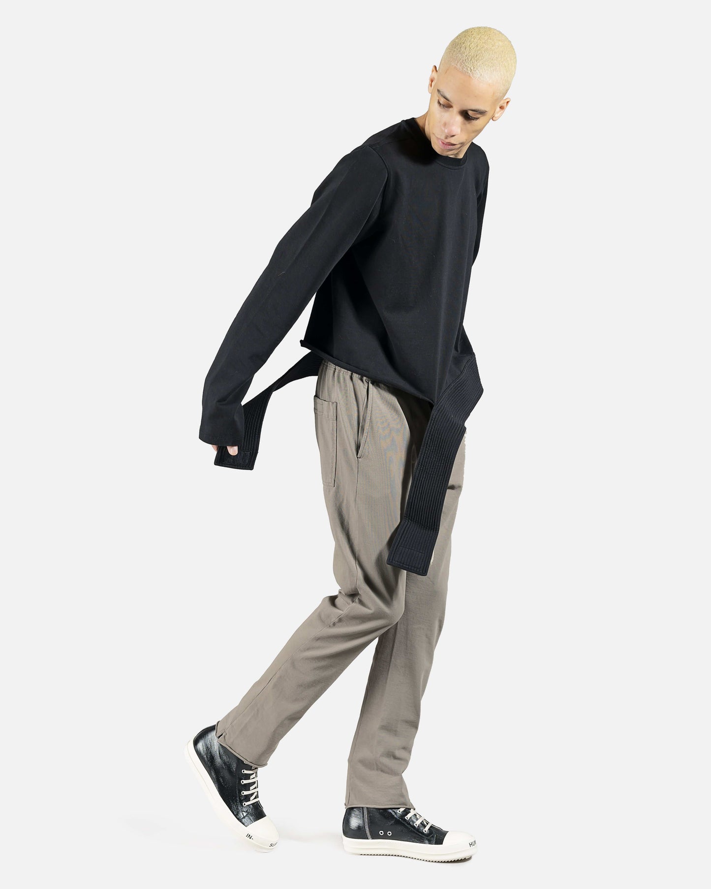 Rick Owens DRKSHDW Men's Pants Berlin Drawstring Pant in Dust