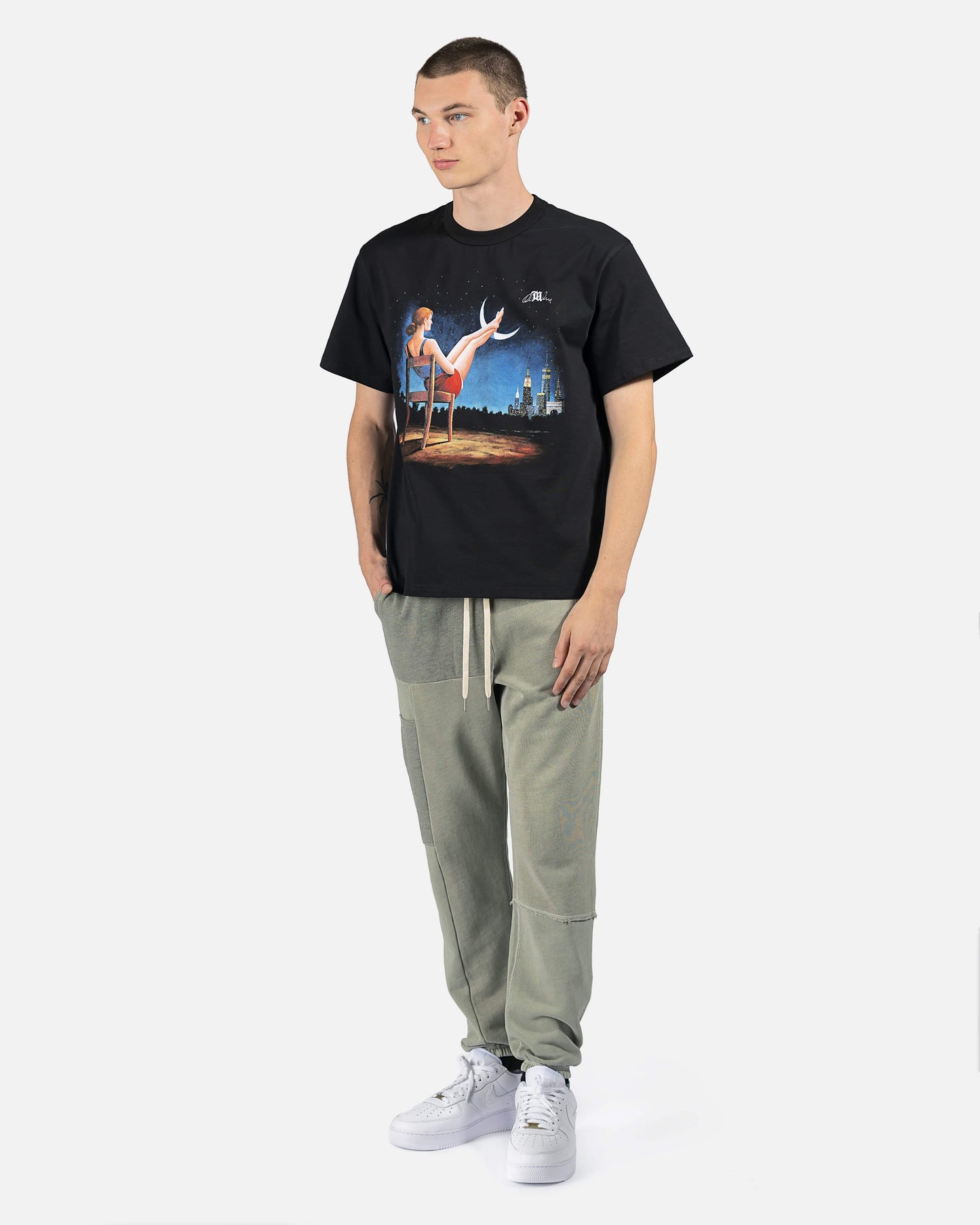 MISBHV Men's T-Shirts Blue Moon T-Shirt in Black