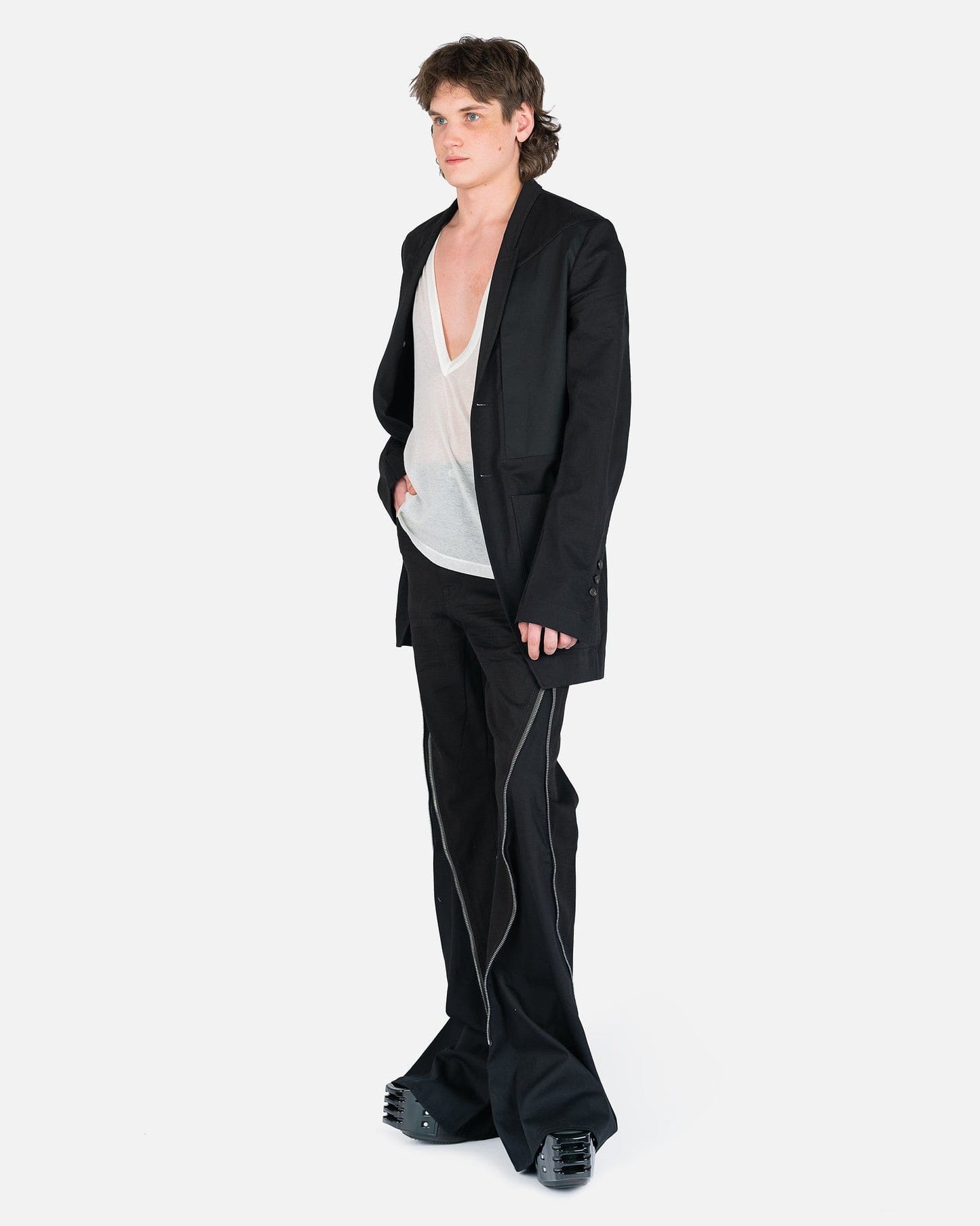 Rick Owens Men's Jeans Bolan Banana Cut Pants in Black