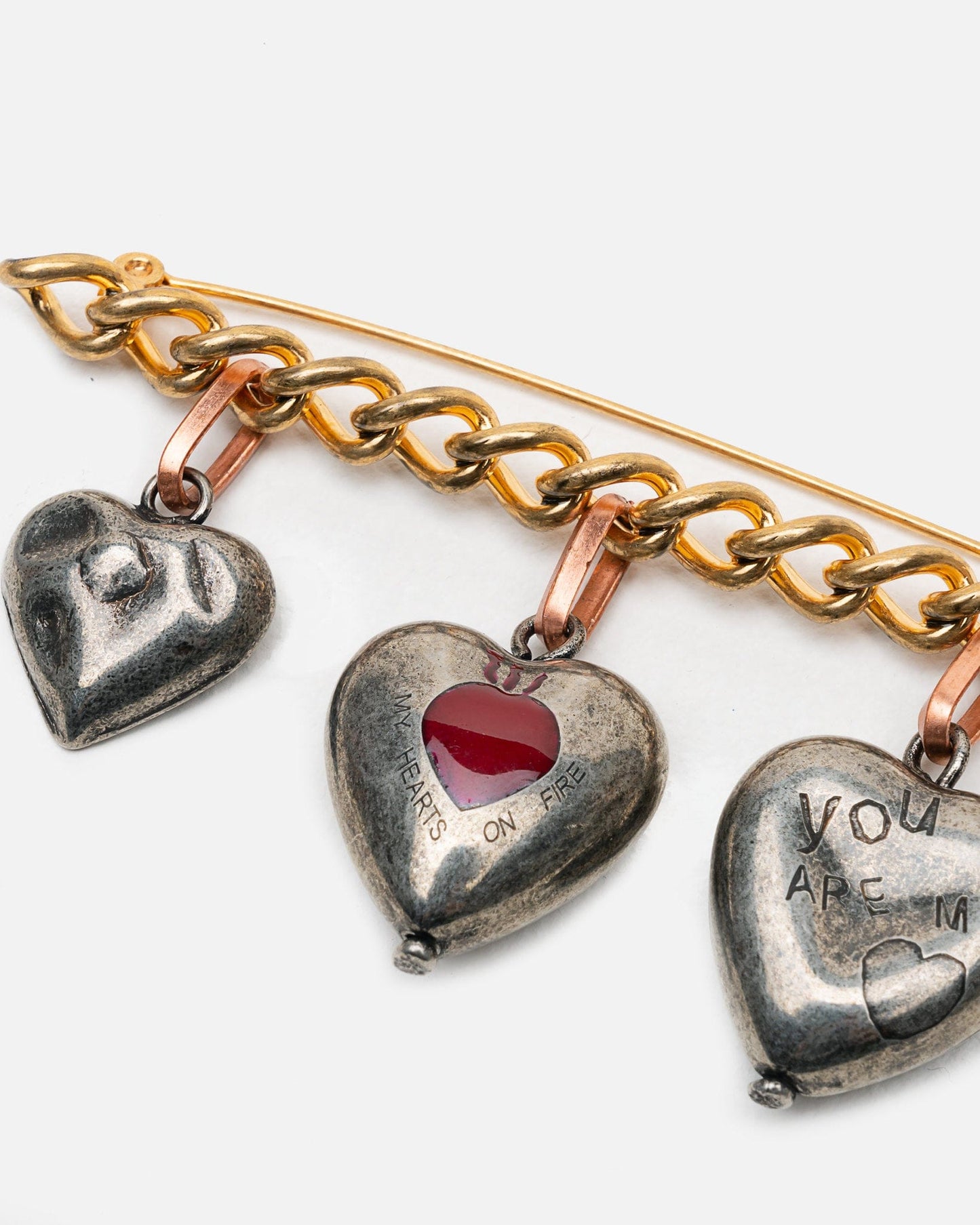 Marni Jewelry Brass Brooch in Vintage Palladium
