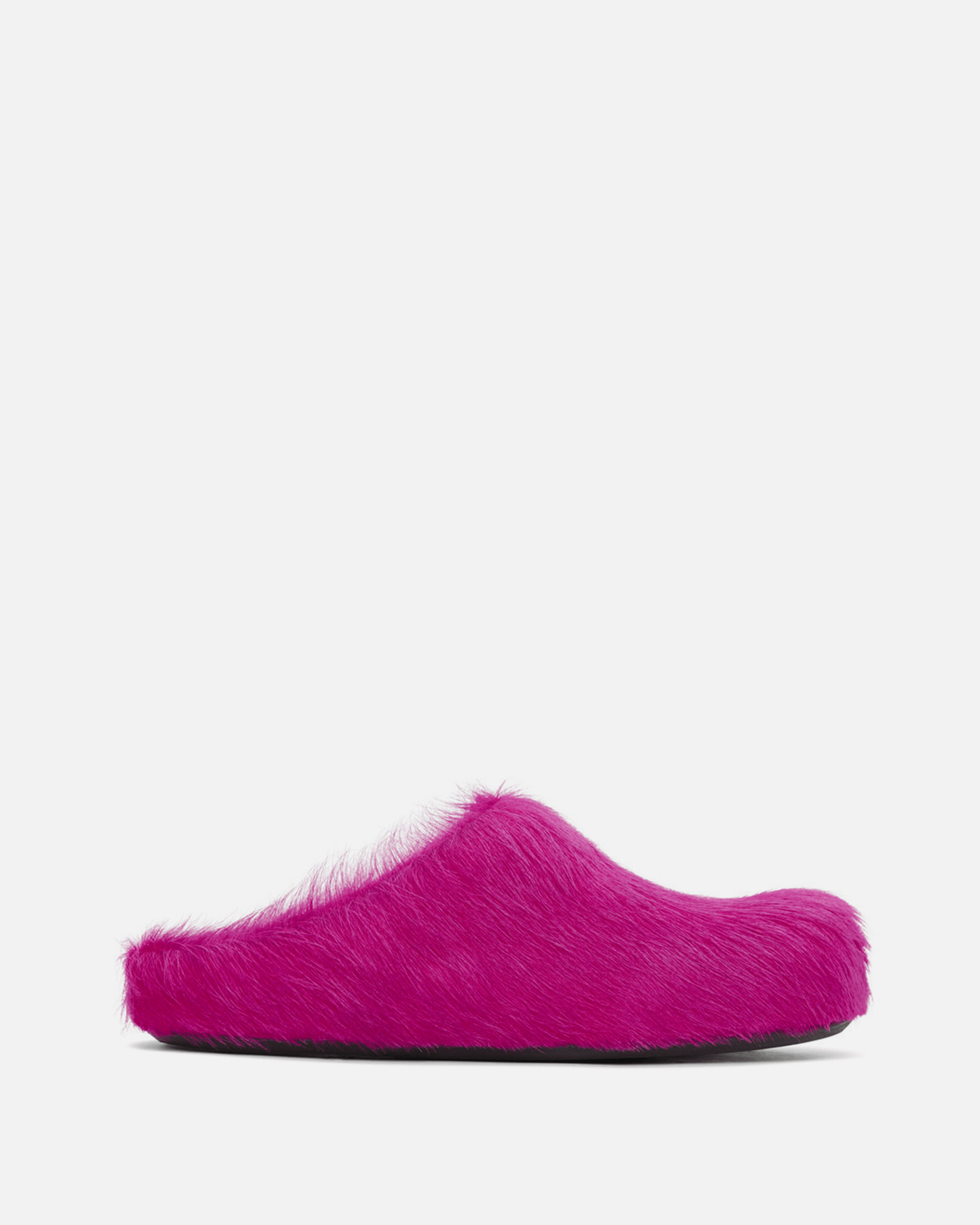 Marni Women's Shoes Calf-Hair Sabot in Fuchsia